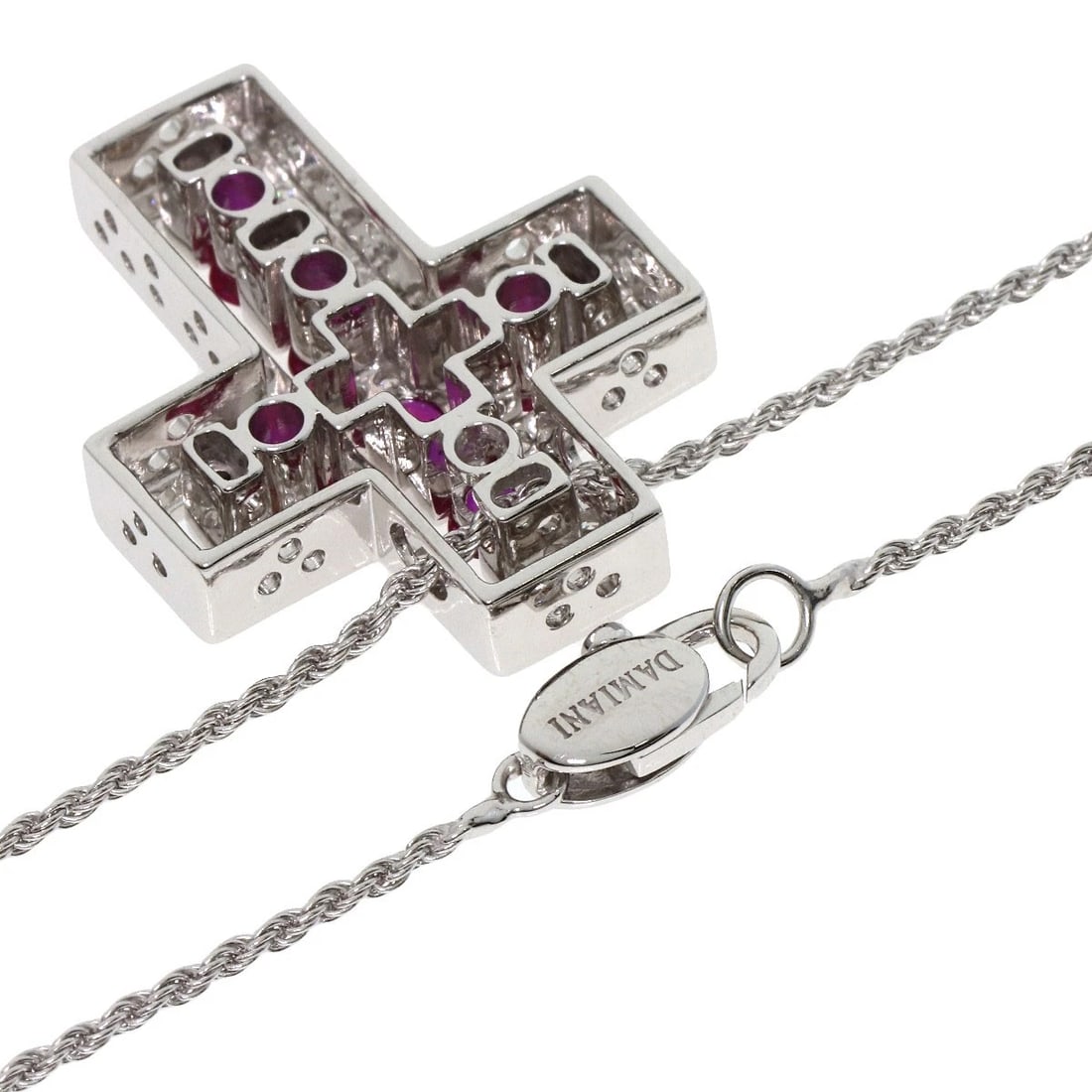 DAMIANI BELLE EPOQUE M DIAMOND RUBY NECKLACE - 2