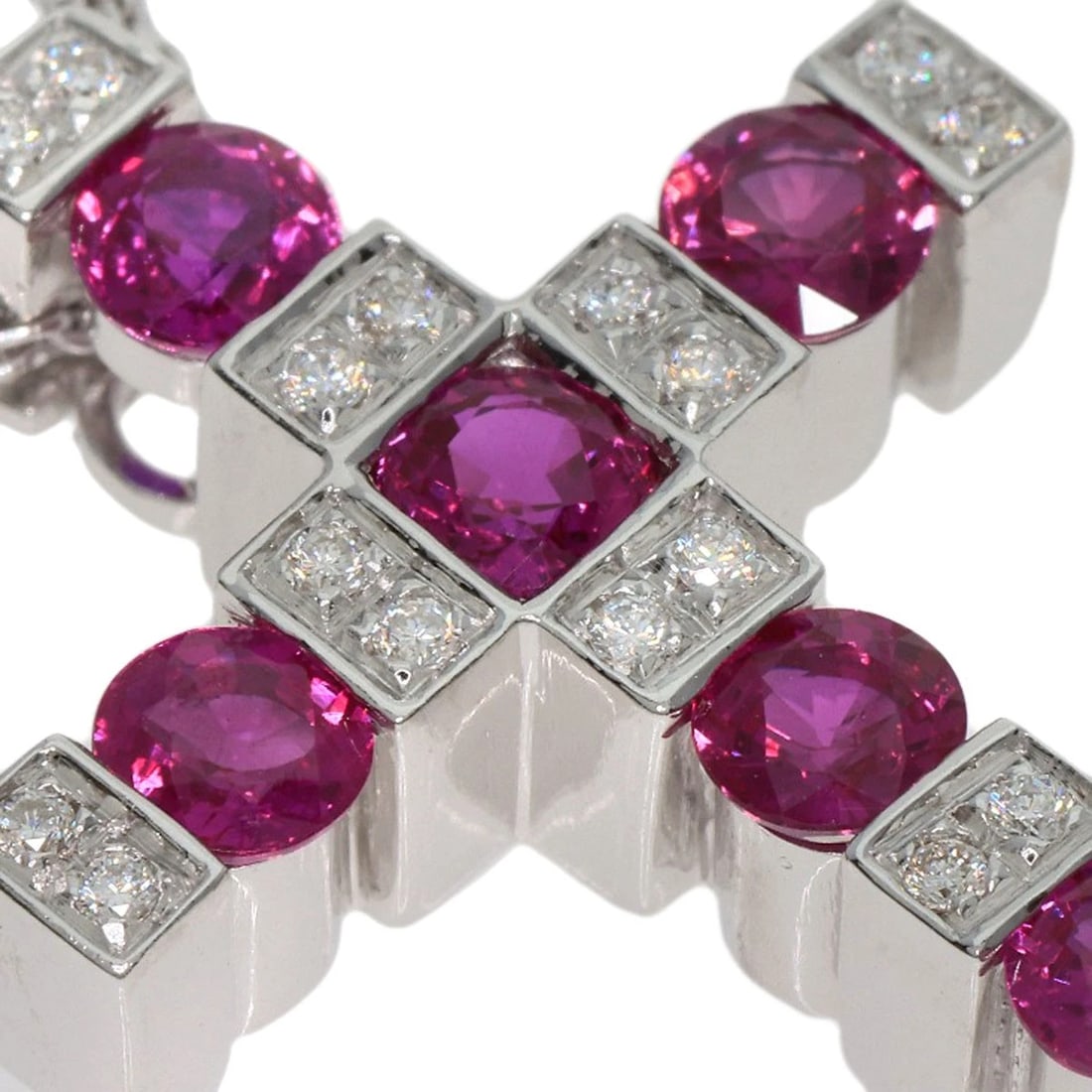 DAMIANI BELLE EPOQUE M DIAMOND RUBY NECKLACE - 4