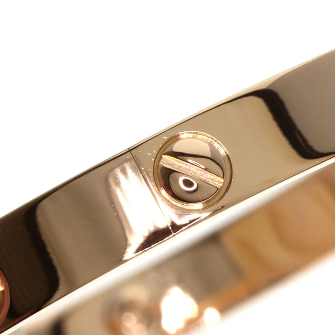 CARTIER LOVE BRACELETS WITHOUT DRIVER BRACELET: CARTIER LOVE Bracelets without driver Bracelet Brand: CARTIER Type: Bracelet Material: K18 Pink Gold, Color: Exterior Color Gold Size: Inner Circumference:6.7inch/17cm Band Width:0.2inch/6mm 