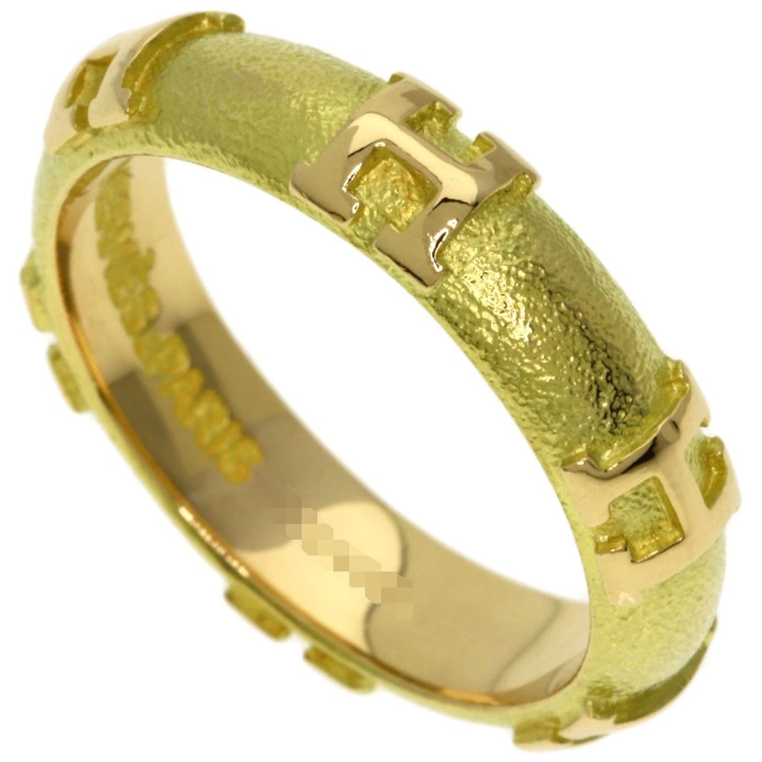 HERMES FIDELITE RING K18 YELLOW GOLD: HERMES Fidelite Ring K18 Yellow Gold Brand: HERMES Type: Ring Material: K18 Yellow Gold, Color: Exterior Color Gold Size: 5.5 (US) Accessories: None Accessories Notice: When purchasing