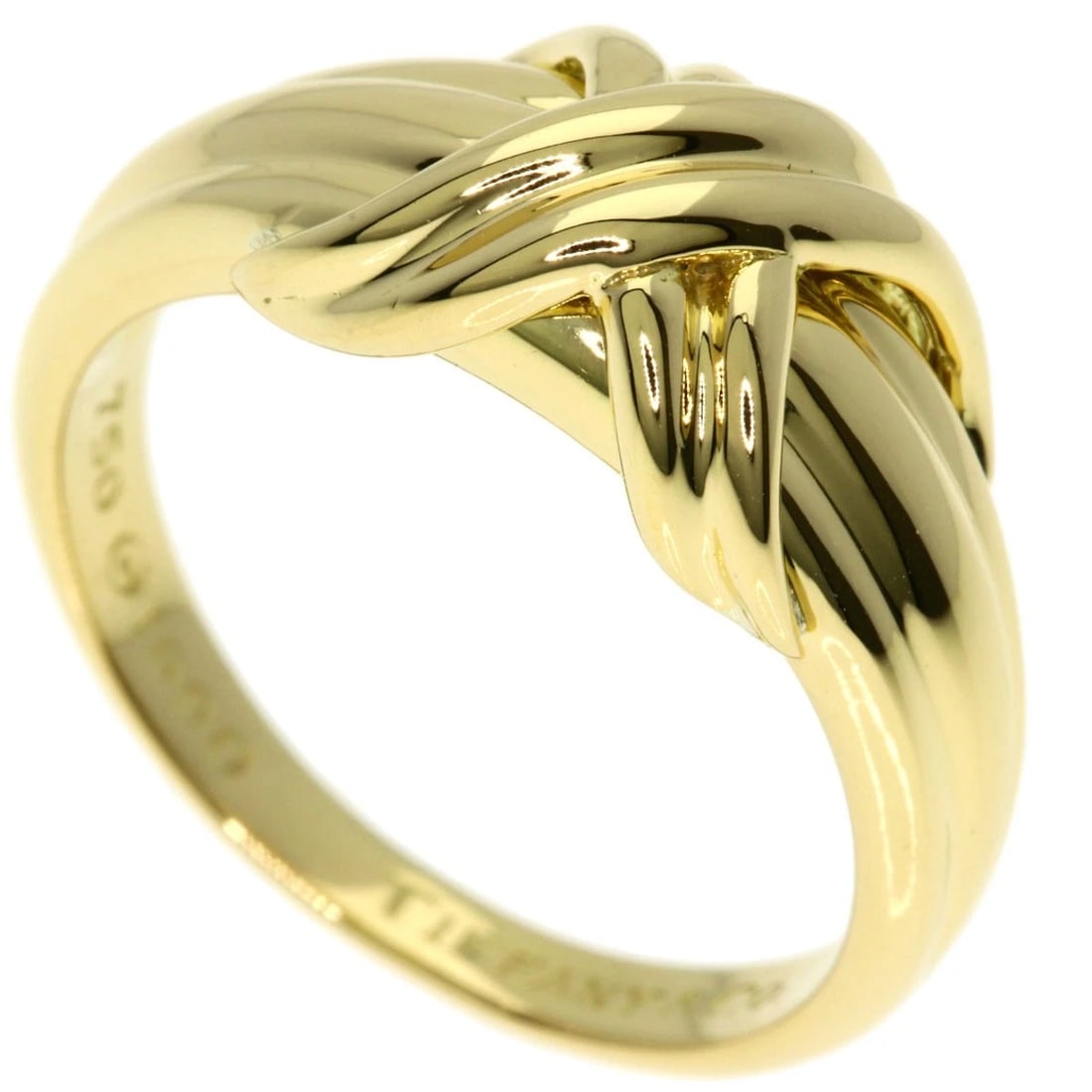 TIFFANY&CO. SIGNATURE RING K18 YELLOW GOLD (1 of 4)