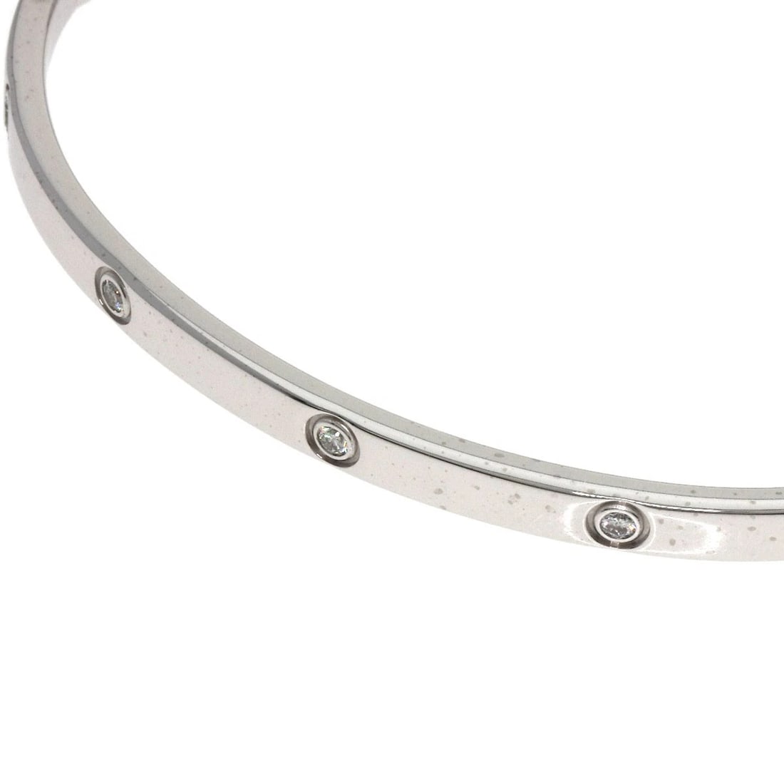 CARTIER LOVE BRACELETS SM FULL DIAMOND NO DRIVER BRACELET: CARTIER LOVE Bracelets SM Full Diamond No Driver Bracelet Brand: CARTIER Type: Bracelet Material: K18 White Gold, Main Stone/Creation Natural Color: Exterior Color Silver Size: Inner