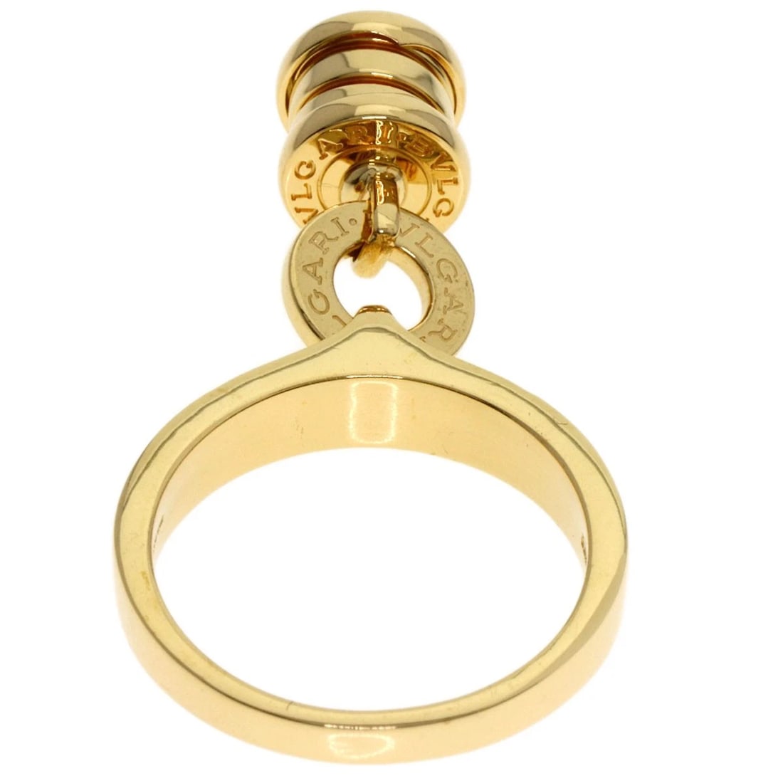BVLGARI ELEMENT RING 1P DIAMOND RING K18 YELLOW GOLD: BVLGARI Element Ring 1P Diamond Ring K18 Yellow Gold Brand: BVLGARI Type: Ring Material: K18 Yellow Gold, Color: Exterior Color Gold Size: 6.75 (US) Accessories: None Accessories Notice: W
