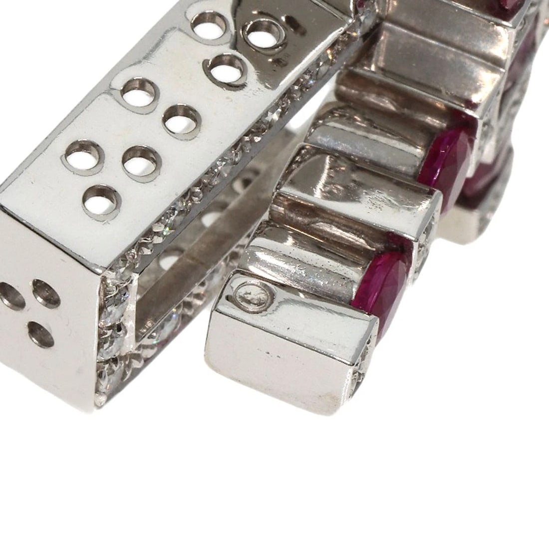 DAMIANI BELLE EPOQUE RUBY DIAMOND M NECKLACE - 4