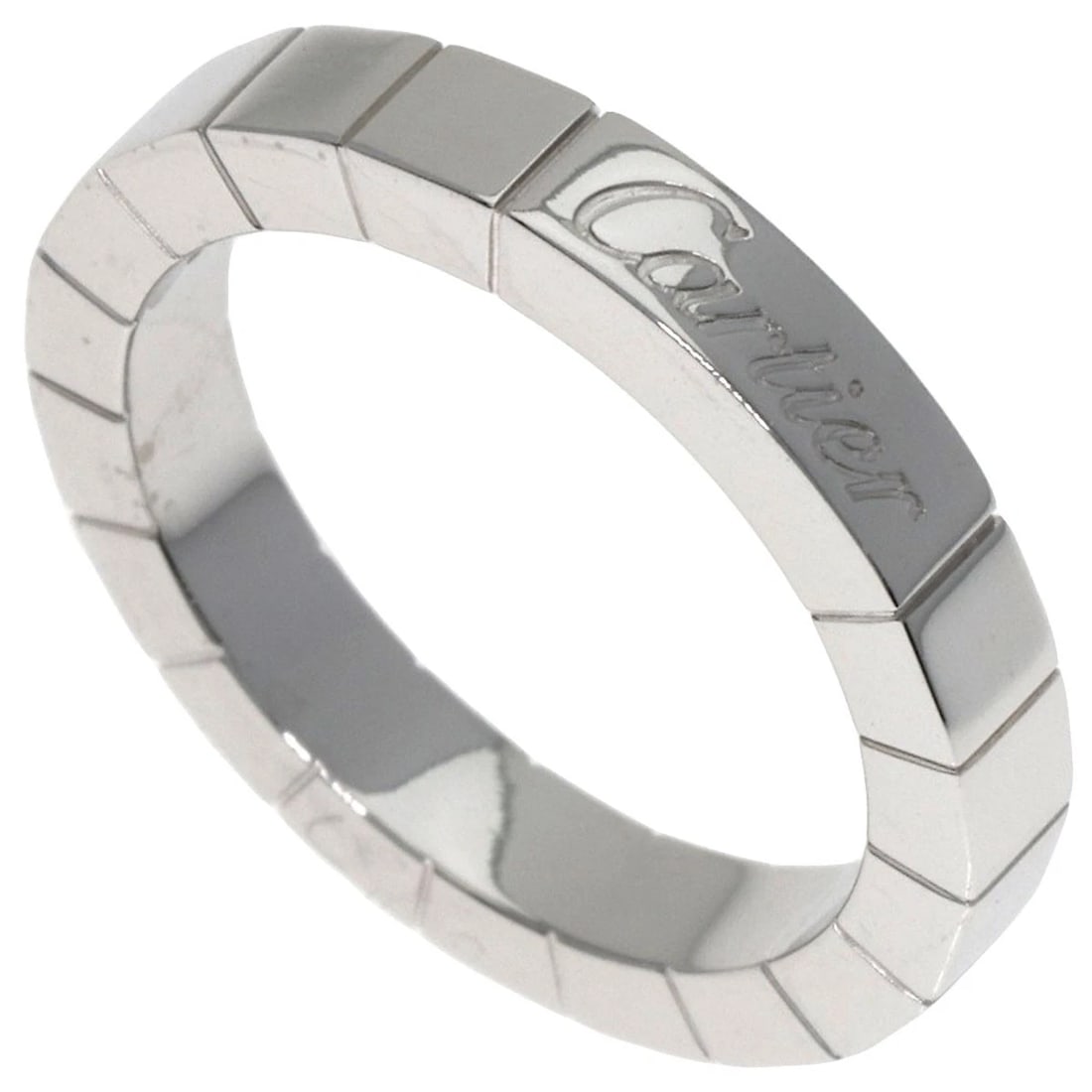 CARTIER LANIER RING K18 WHITE GOLD: CARTIER Lanier Ring K18 White Gold Brand: CARTIER Type: Ring Material: K18 White Gold, Color: Exterior Color Silver Size: 4.25 (US) Accessories: None Accessories Notice: When purchasing pr