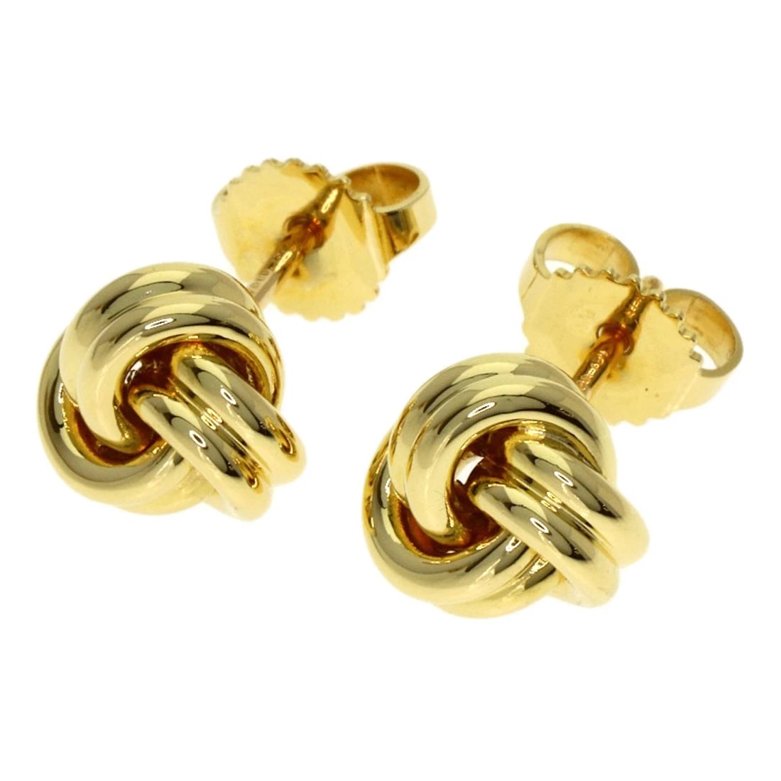 TIFFANY&CO. SIGNATURE KNOT EARRING K18 (1 of 5)