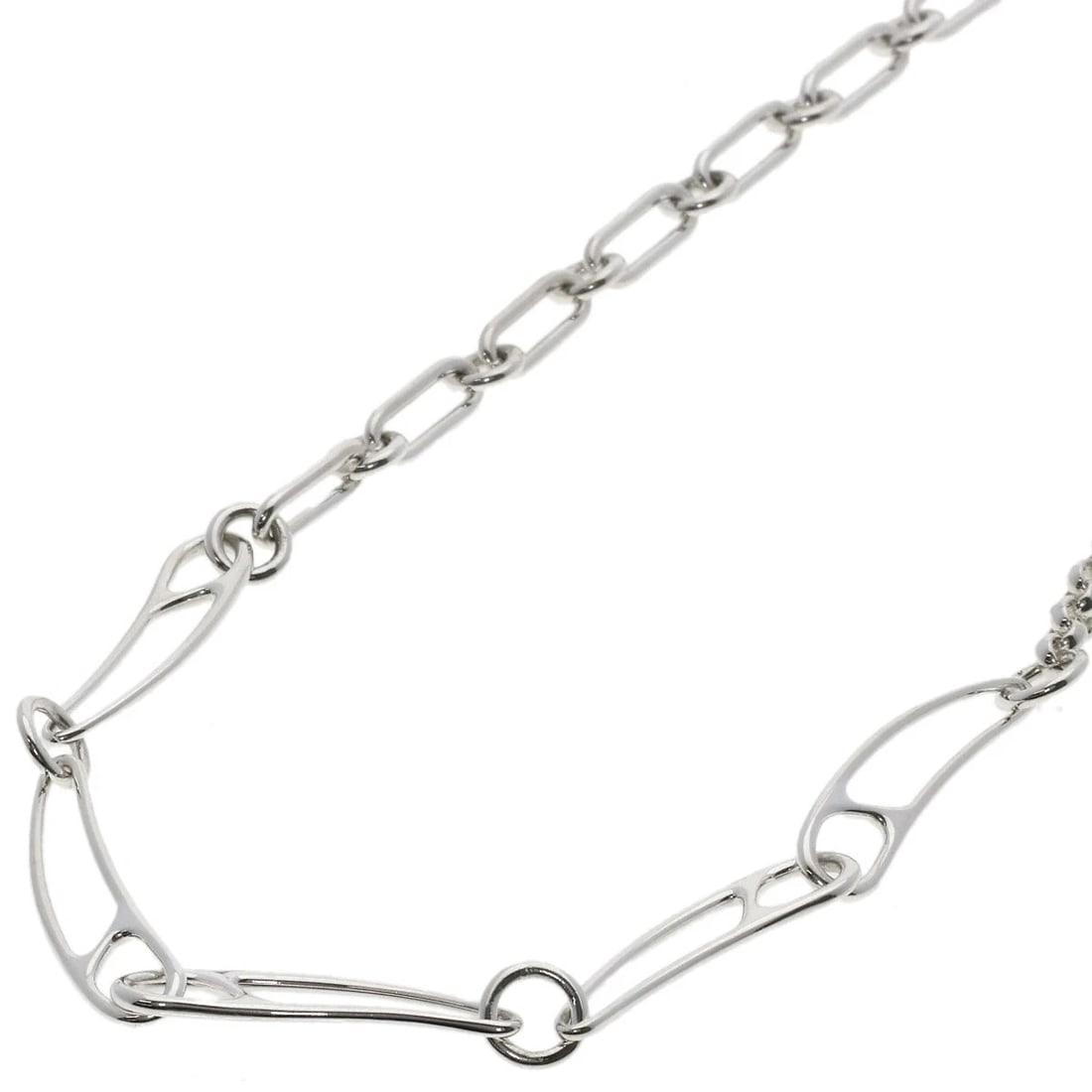 HERMES SHANE DUNKLE PUNK LG NECKLACE SILVER (1 of 5)