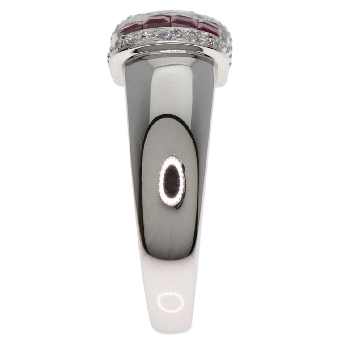 LES ESSENTIALS MYSTERY SETTING RUBY DIAMOND RING - 3