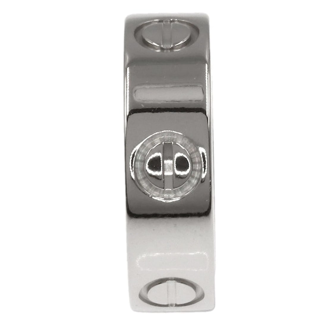 CARTIER LOVE RING RING K18 WHITE GOLD: CARTIER love ring Ring K18 White Gold Brand: CARTIER Type: Ring Material: K18 White Gold, Color: Exterior Color Silver Size: 5 (US) Accessories: None Accessories Notice: When purchasing
