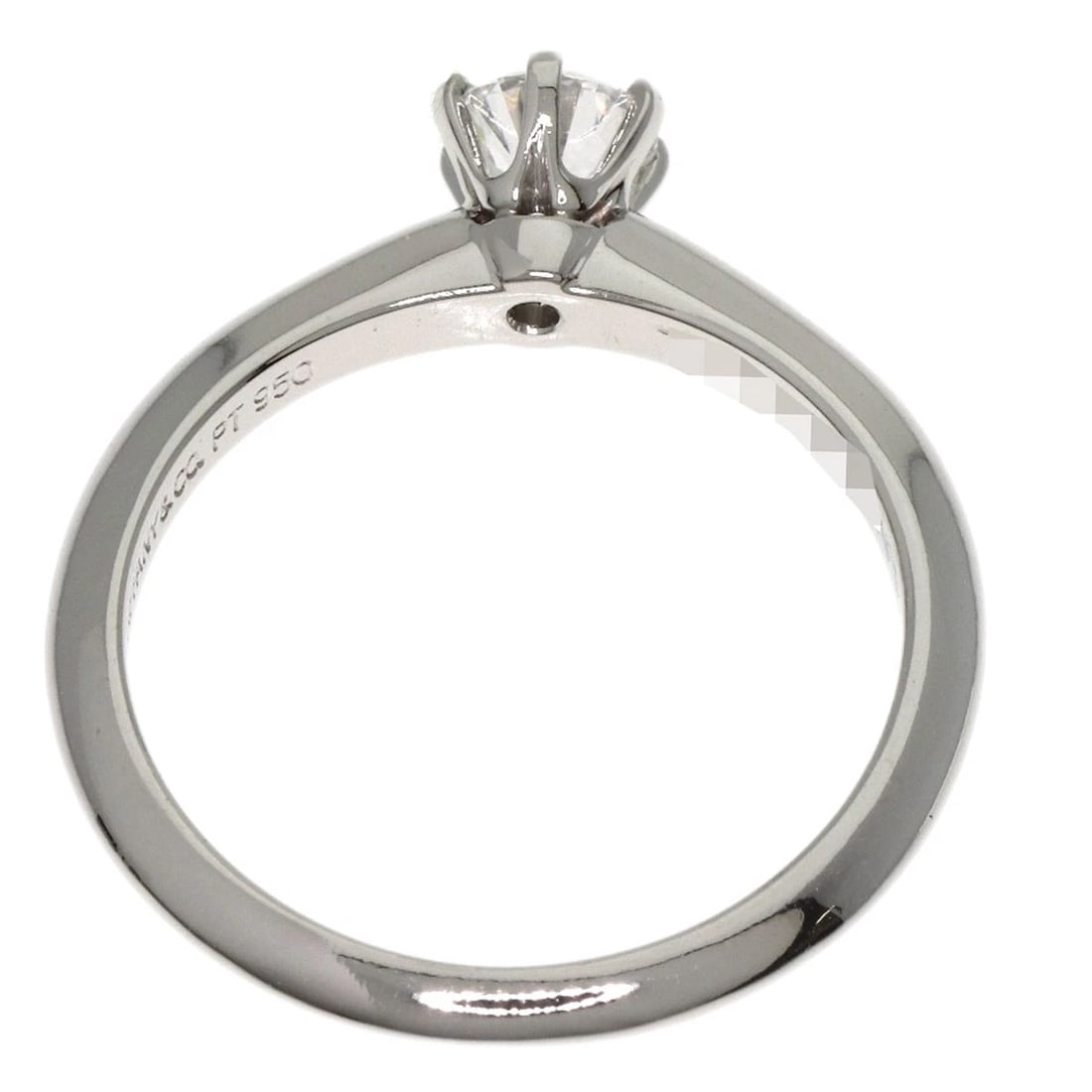 TIFFANY&CO. SOLITAIRE 1P DIAMOND RING: TIFFANY&Co. Solitaire 1P Diamond Ring Brand: TIFFANY&Co. Type: Ring Material: Platinum PT950, Main Stone/Creation Natural Color: Exterior Color Silver Size: 4.75 (US) Accessories: None Acc
