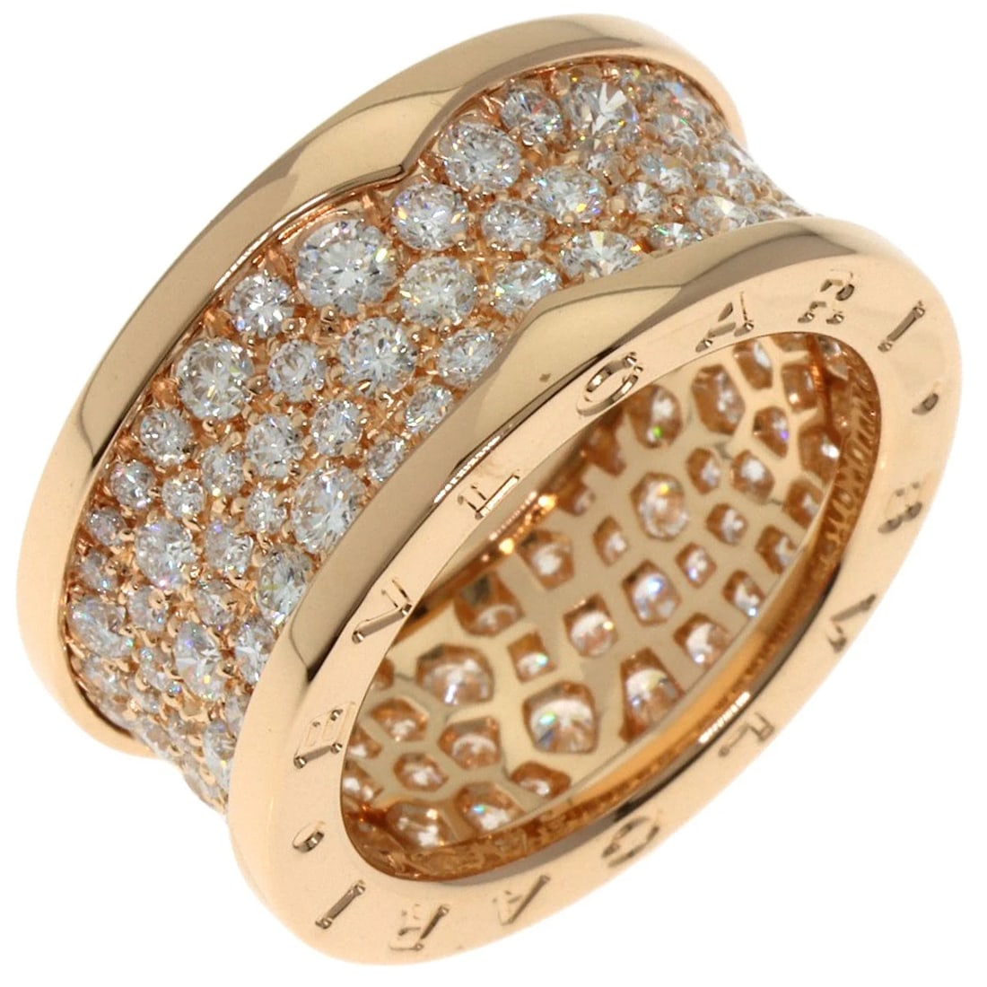 BVLGARI B.ZERO1 FULL PAVE DIAMOND RING - 2