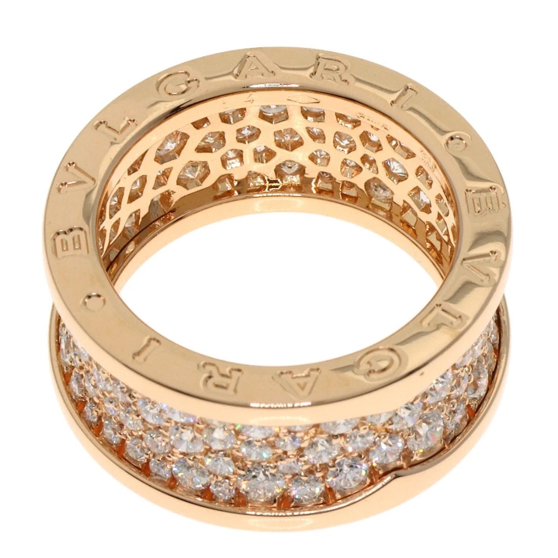 BVLGARI B.ZERO1 FULL PAVE DIAMOND RING - 4