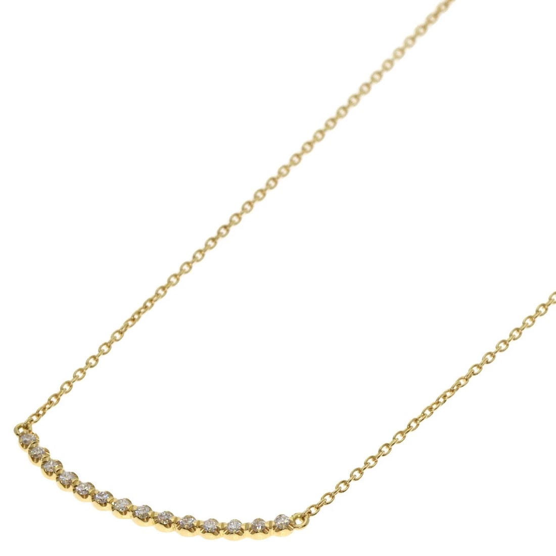 AHKAH BELIEVE YOU NECKLACE K18 YELLOW GOLD: AHKAH Believe You Necklace K18 Yellow Gold Brand: AHKAH Type: Necklace Material: K18 Yellow Gold, Main Stone/Creation Natural Color: Exterior Color Gold Size: Chain Length:15.6inch/39.5cm
