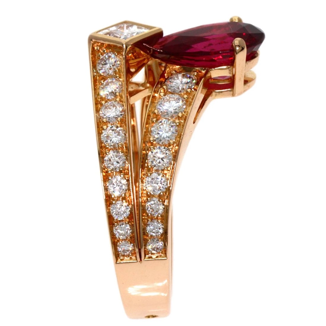 CHAUMET JOSEPHINE RUBELLITE DIAMOND RING (1 of 4)