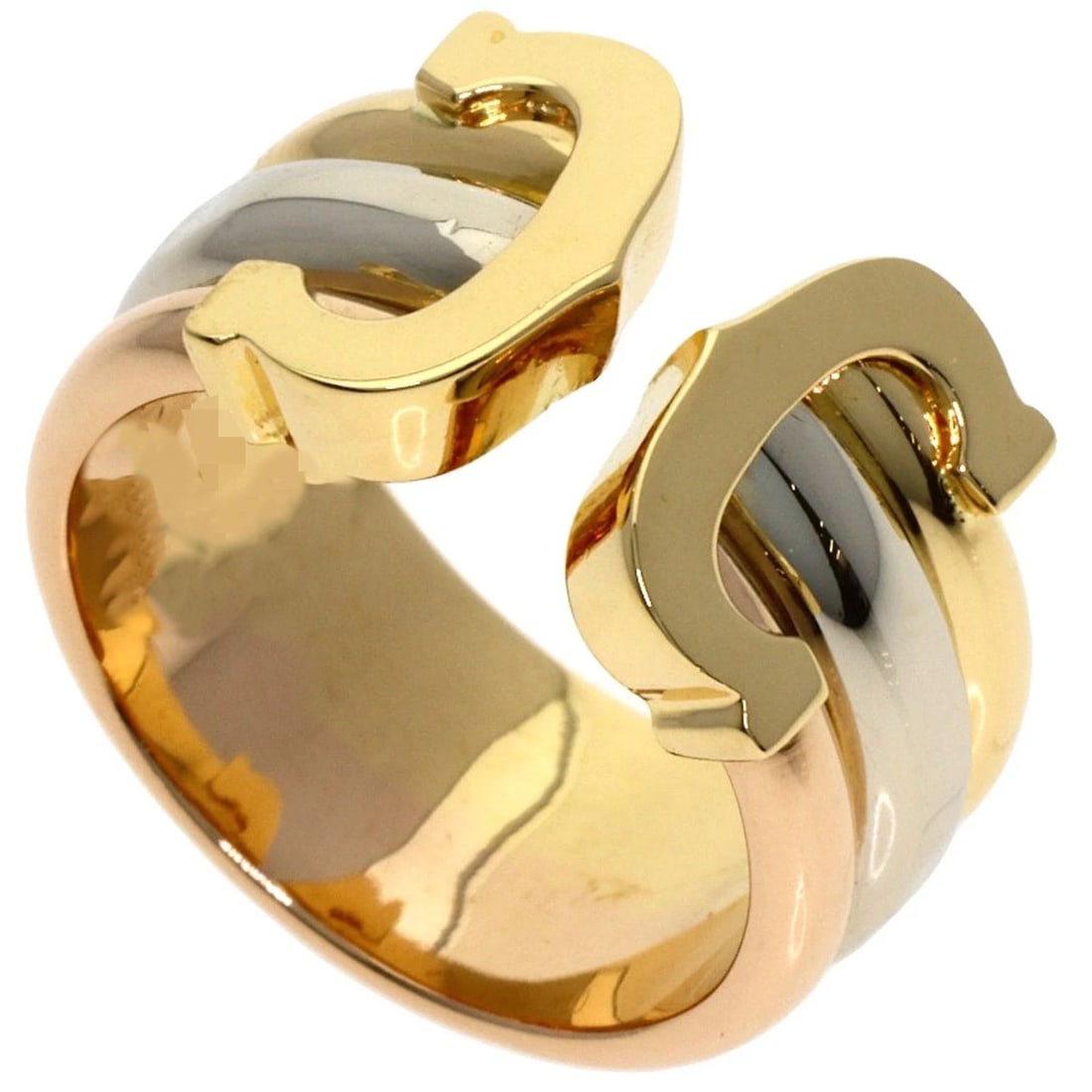 CARTIER 2C LMRING K18 YELLOW GOLD 18K PINK GOLD (1 of 4)