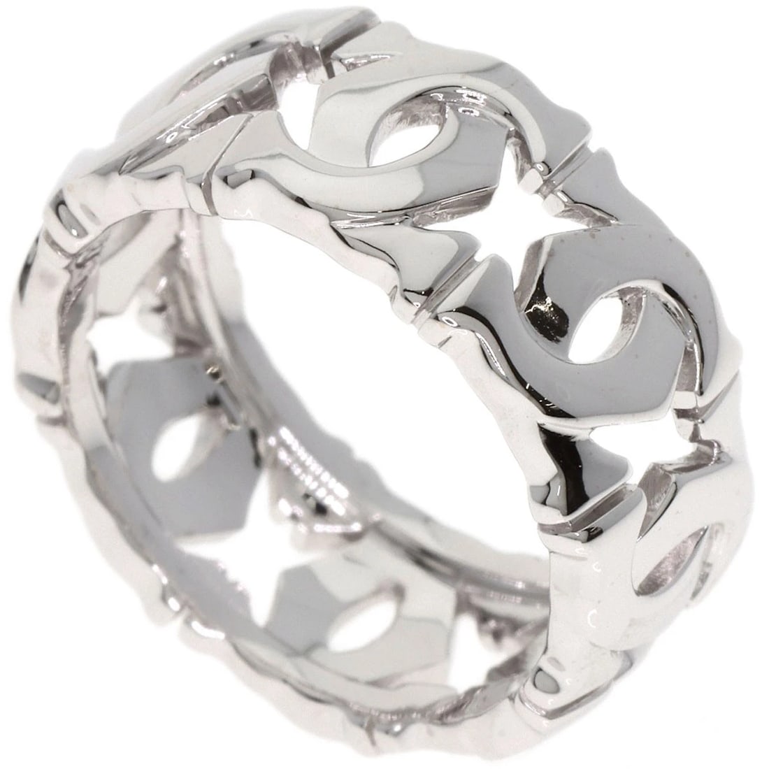 CARTIER ENTRELACES RING K18 WHITE GOLD: CARTIER Entrelaces Ring K18 White Gold Brand: CARTIER Type: Ring Material: K18 White Gold, Color: Exterior Color Silver Size: 5.75 (US) Accessories: None Accessories Notice: When purchasin