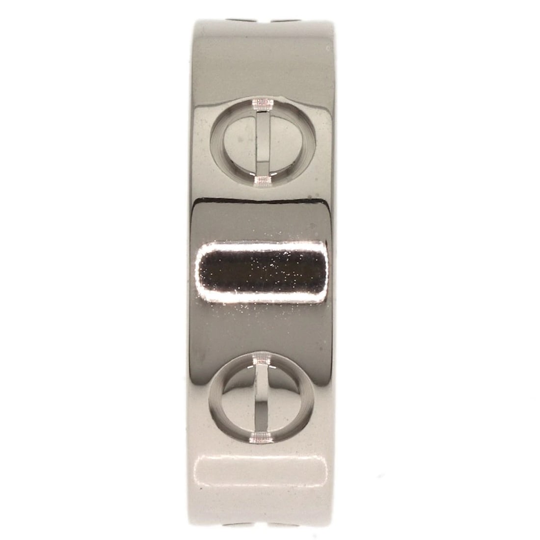 CARTIER LOVE RING RING K18 WHITE GOLD: CARTIER love ring Ring K18 White Gold Brand: CARTIER Type: Ring Material: K18 White Gold, Color: Exterior Color Silver Size: 5.75 (US) Accessories: None Accessories Notice: When purchasing