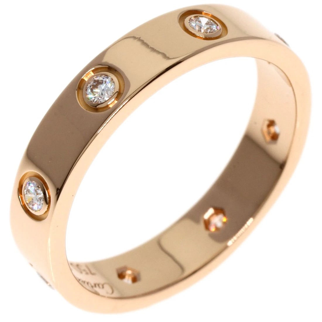 CARTIER MINI LOVE RING FULL DIAMOND RING - 2
