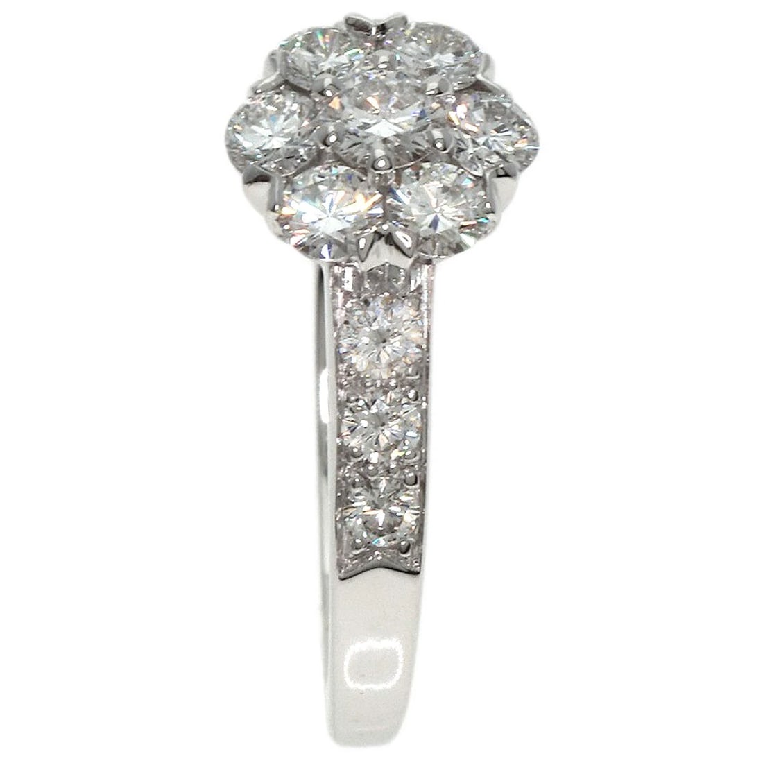 VAN CLEEF & ARPELS FLEURETTE DIAMOND RING - 3
