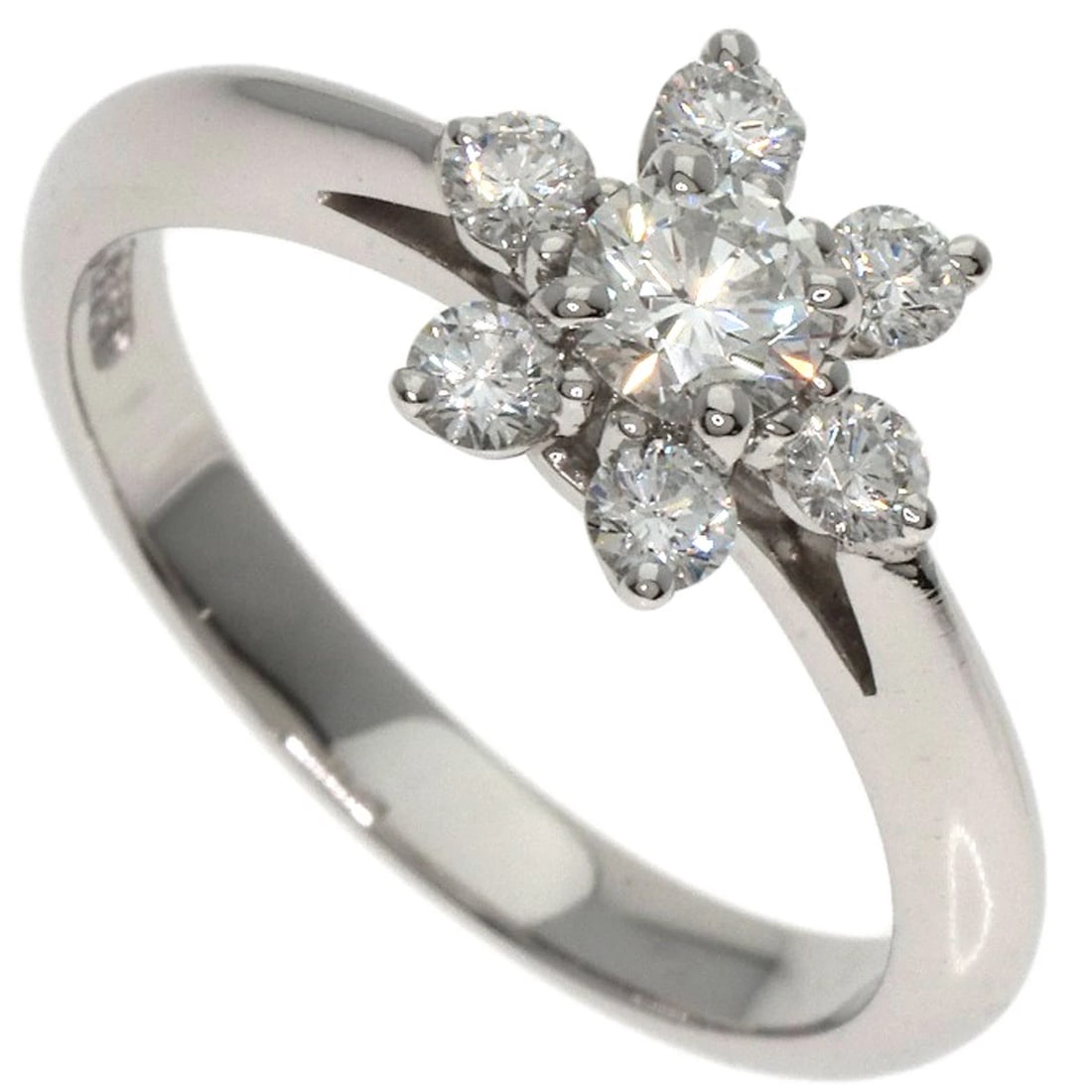 TIFFANY&CO. BUTTER CUP DIAMOND RING: TIFFANY&Co. Butter cup diamond Ring Brand: TIFFANY&Co. Type: Ring Material: Platinum PT950, Main Stone/Creation Natural Color: Exterior Color Silver Size: 4.5 (US) Accessories: None Access