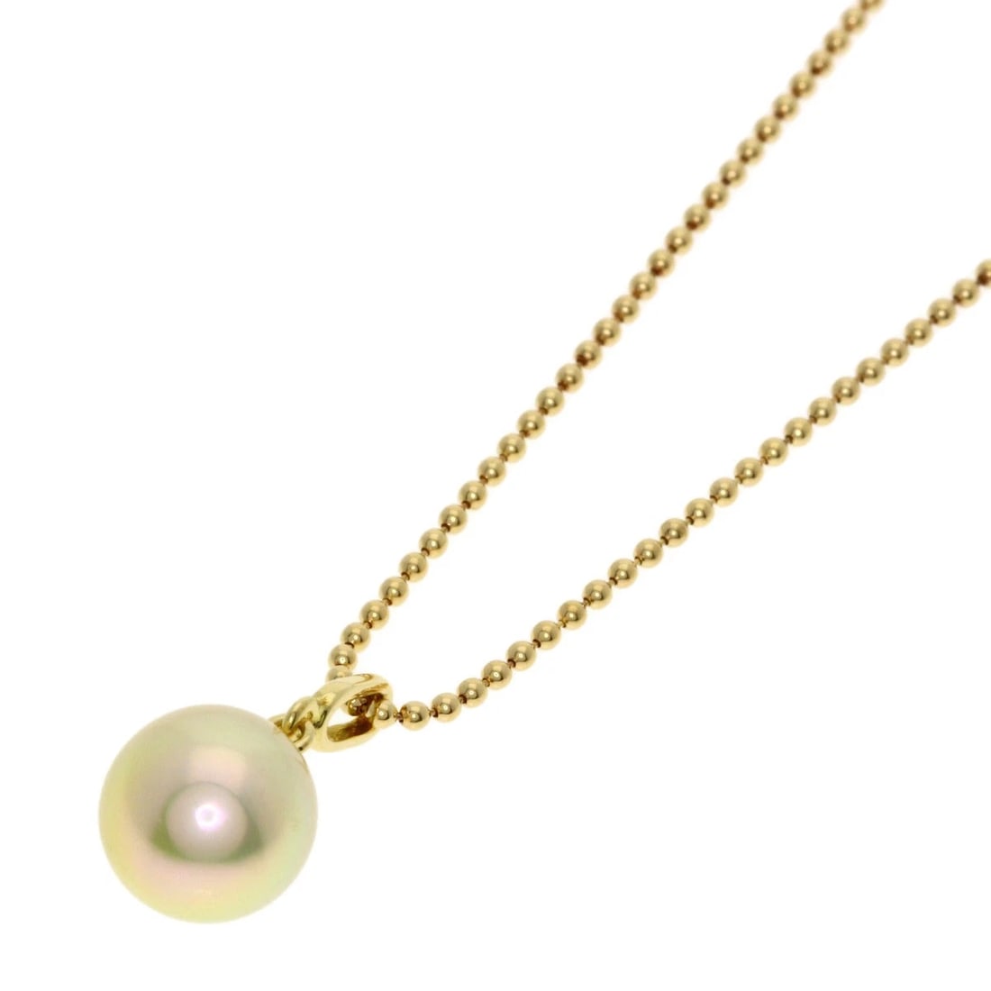 MIKIMOTO AKOYA PEARL PEARL NECKLACE K18 YELLOW GOLD: MIKIMOTO Akoya pearl Pearl Necklace K18 Yellow Gold Brand: MIKIMOTO Type: Necklace Material: K18 Yellow Gold, Color: Exterior Color Gold Size: Stone Size:0.3inch/8.1mm Chain Length:15.7inch/40cm C