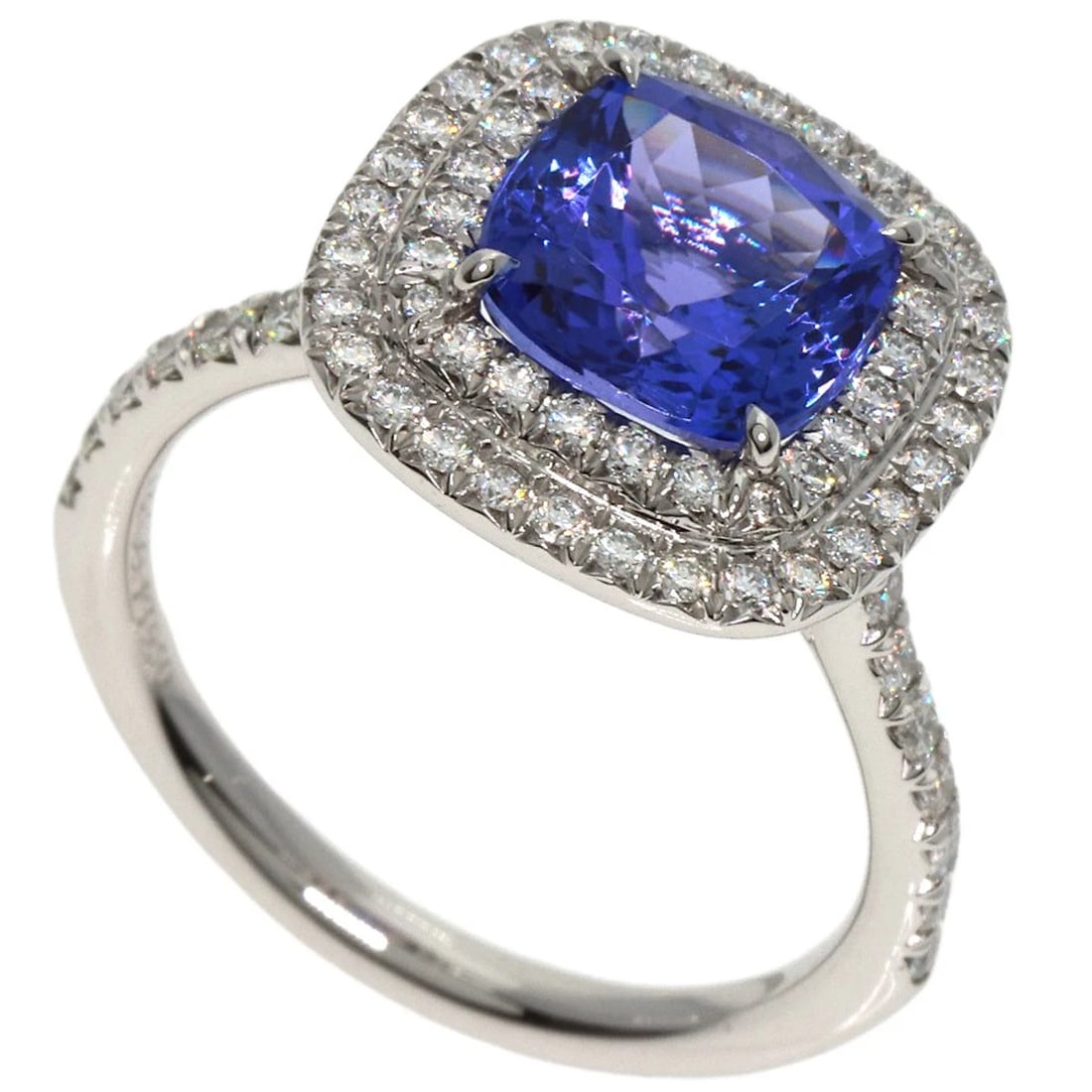 TIFFANY&CO. SOREST TANZANITE DIAMOND RING (1 of 5)