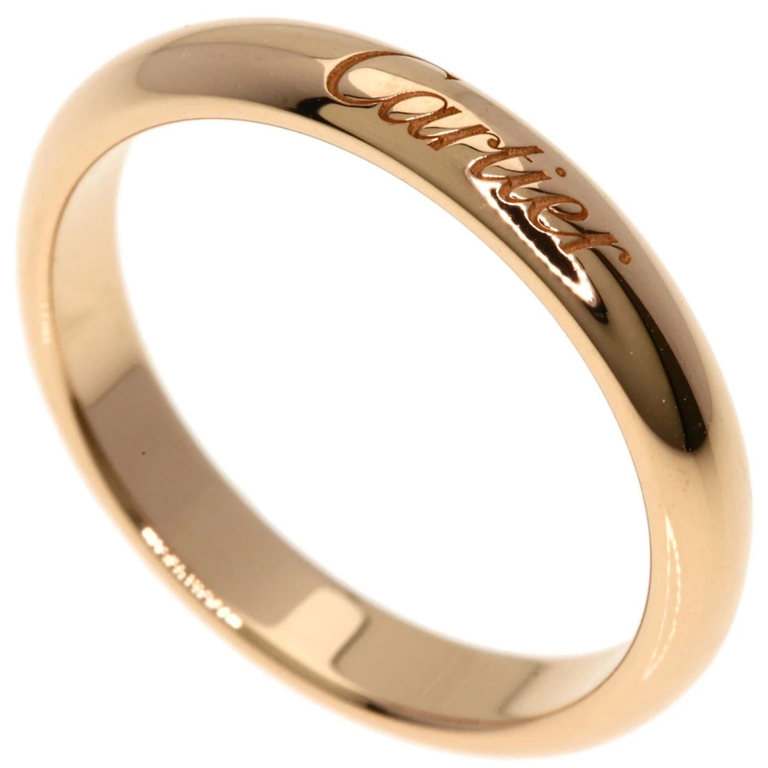 CARTIER WEDDING RING K18 PINK GOLD: CARTIER Wedding Ring K18 Pink Gold Brand: CARTIER Type: Ring Material: K18 Pink Gold, Color: Exterior Color Gold Size: 5 (US) Accessories: None Accessories Notice: When purchasing pre-owne
