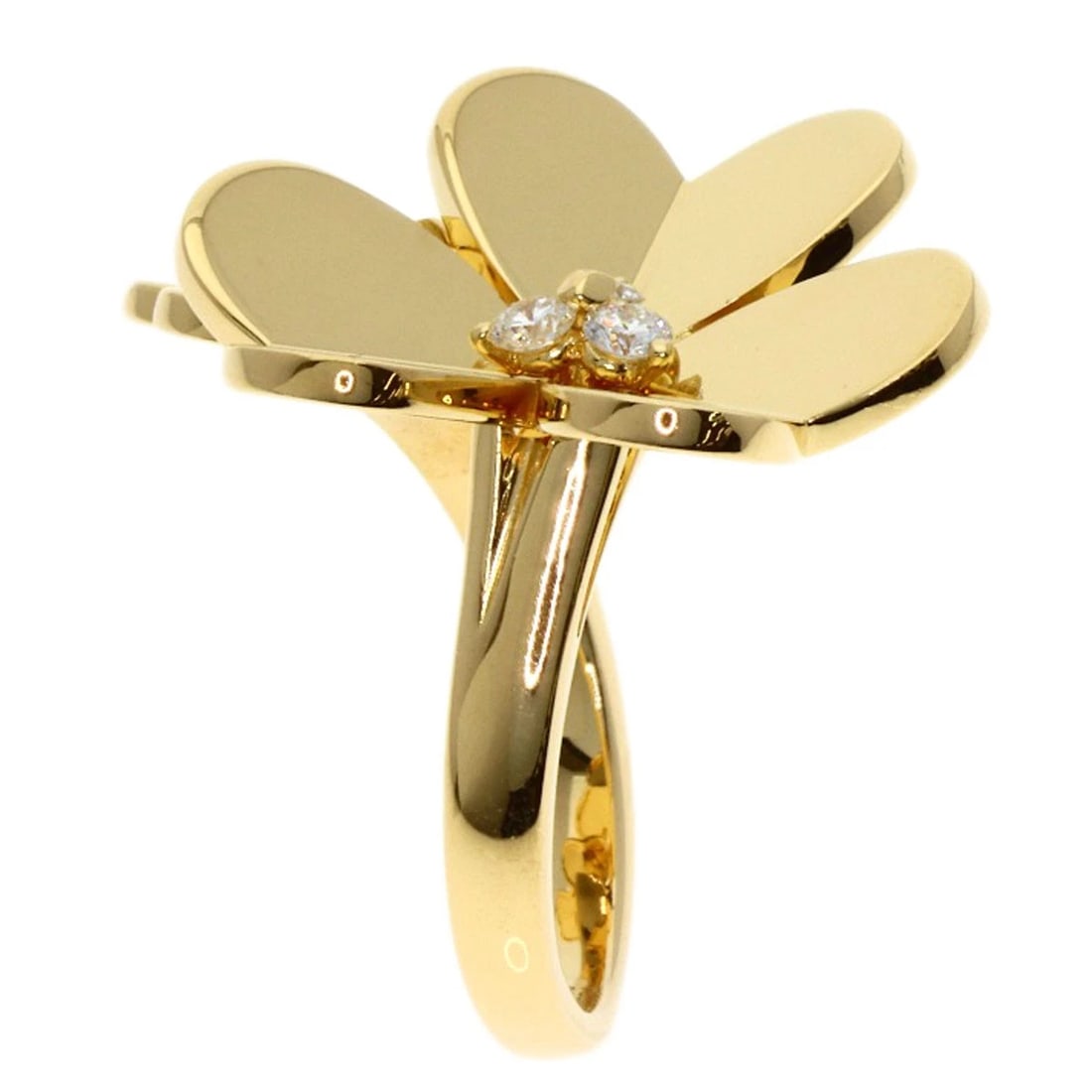 VAN CLEEF & ARPELS FRIVOLE ENTREE REDORE DIAMOND RING .: Van Cleef & Arpels Frivole Entree Redore Diamond Ring . Brand: Van Cleef & Arpels Type: Ring Material: K18 Yellow Gold, Main Stone/Creation Natural Color: Exterior Color Gold Size: 7 (US) Accesso