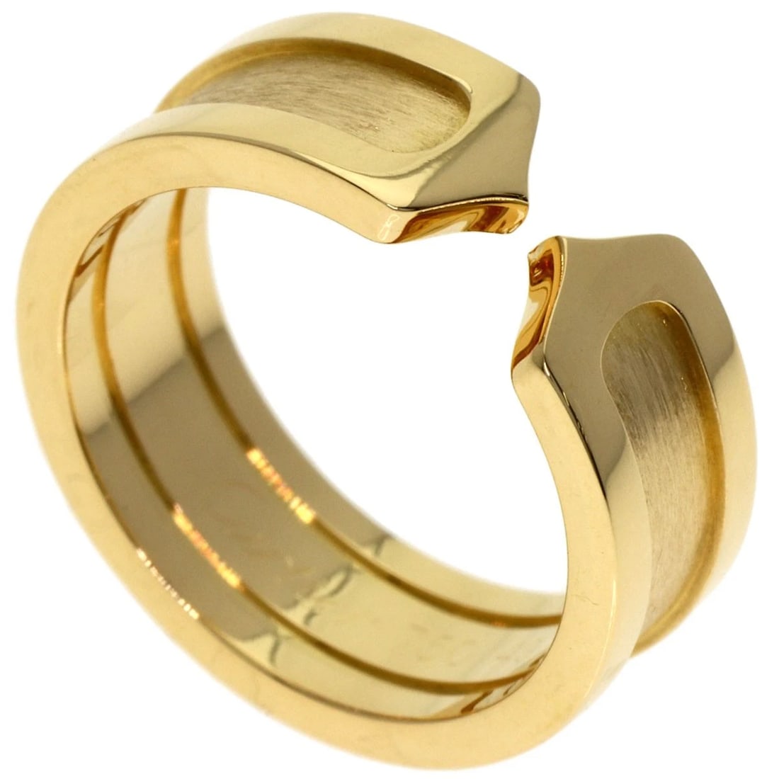 CARTIER C2 RING RING K18 YELLOW GOLD: CARTIER C2 ring Ring K18 Yellow Gold Brand: CARTIER Type: Ring Material: K18 Yellow Gold, Color: Exterior Color Gold Size: 5 (US) Accessories: None Accessories Notice: When purchasing