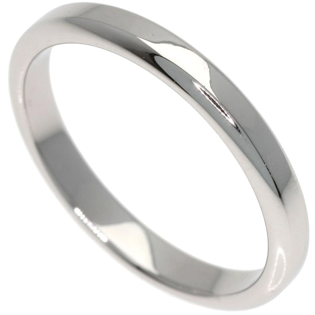 VAN CLEEF & ARPELS CLASSIC WEDDING RING: Van Cleef & Arpels Classic Wedding Ring Brand: Van Cleef & Arpels Type: Ring Material: Platinum PT950, Color: Exterior Color Silver Size: 5 (US) Accessories: None Accessories Notice: When