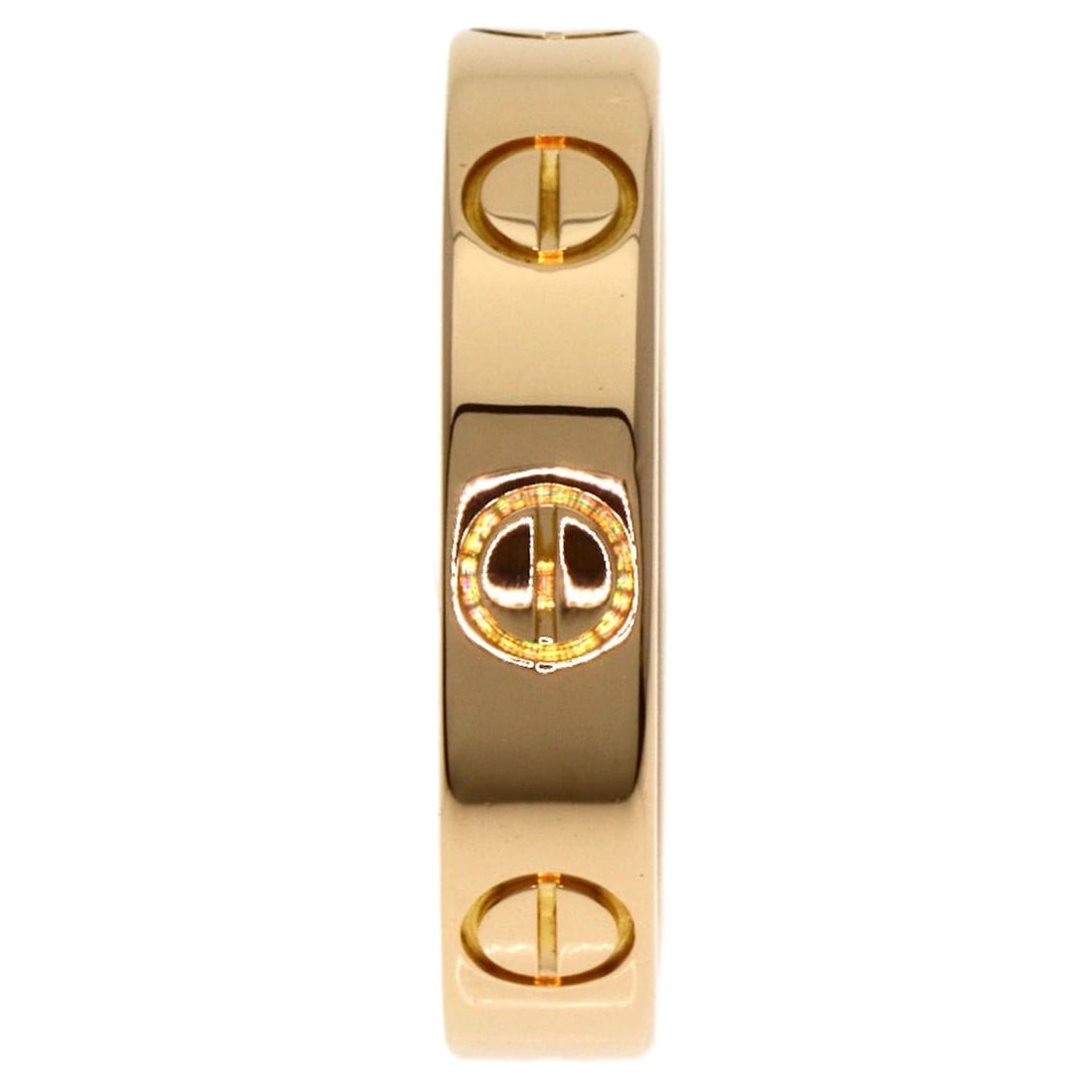 CARTIER MINI LOVE RINGRING K18 PINK GOLD: CARTIER mini love ringRing K18 Pink Gold Brand: CARTIER Type: Ring Material: K18 Pink Gold, Color: Exterior Color Gold Size: 3.75 (US) Accessories: None Accessories Notice: When purchasing