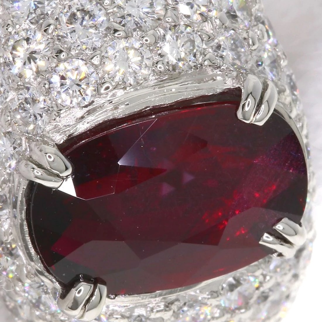 RUBY DIAMOND RING PLATINUM PT900 - 5