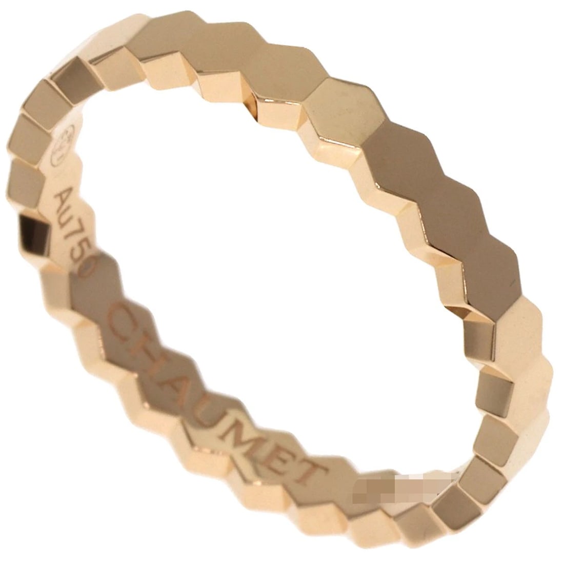 CHAUMET BE MY LOVE HONEYCOMB RING: Chaumet Be My Love Honeycomb Ring Brand: Chaumet Type: Ring Material: K18 Pink Gold, Color: Exterior Color Gold Size: 4.25 (US) Accessories: None Accessories Notice: When purchasing pre-ow