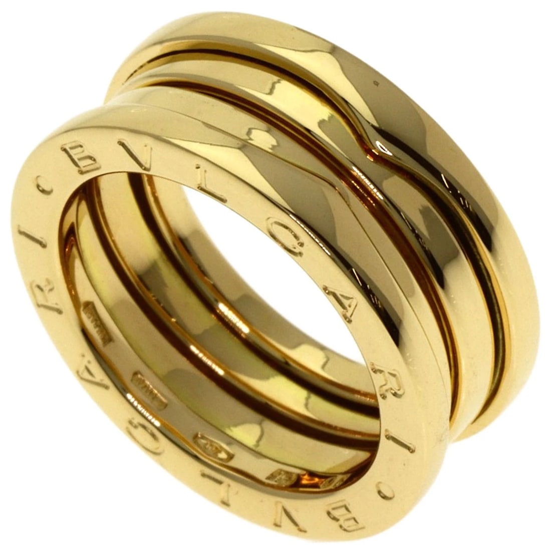 BVLGARI B.ZERO1 2 BAND RING K18 YELLOW GOLD: BVLGARI B.zero1 2 band Ring K18 Yellow Gold Brand: BVLGARI Type: Ring Material: K18 Yellow Gold, Color: Exterior Color Gold Size: 5.25 (US) Accessories: None Accessories Notice: When