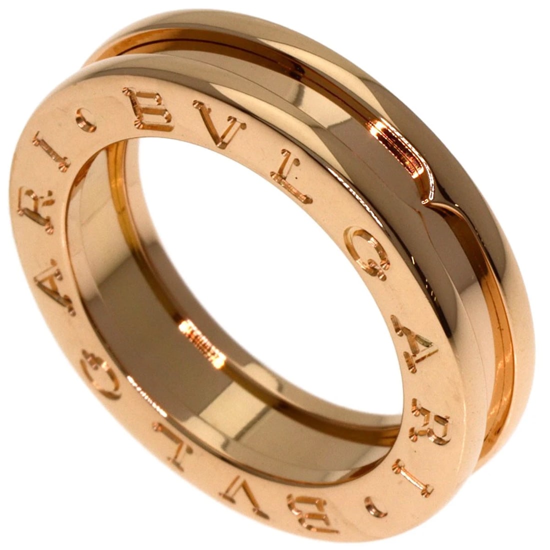 BVLGARI B.ZERO1 1 BAND RING K18 PINK GOLD: BVLGARI B.zero1 1 Band Ring K18 Pink Gold Brand: BVLGARI Type: Ring Material: K18 Pink Gold, Color: Exterior Color Gold Size: 4.25 (US) Accessories: None Accessories Notice: When purchasing