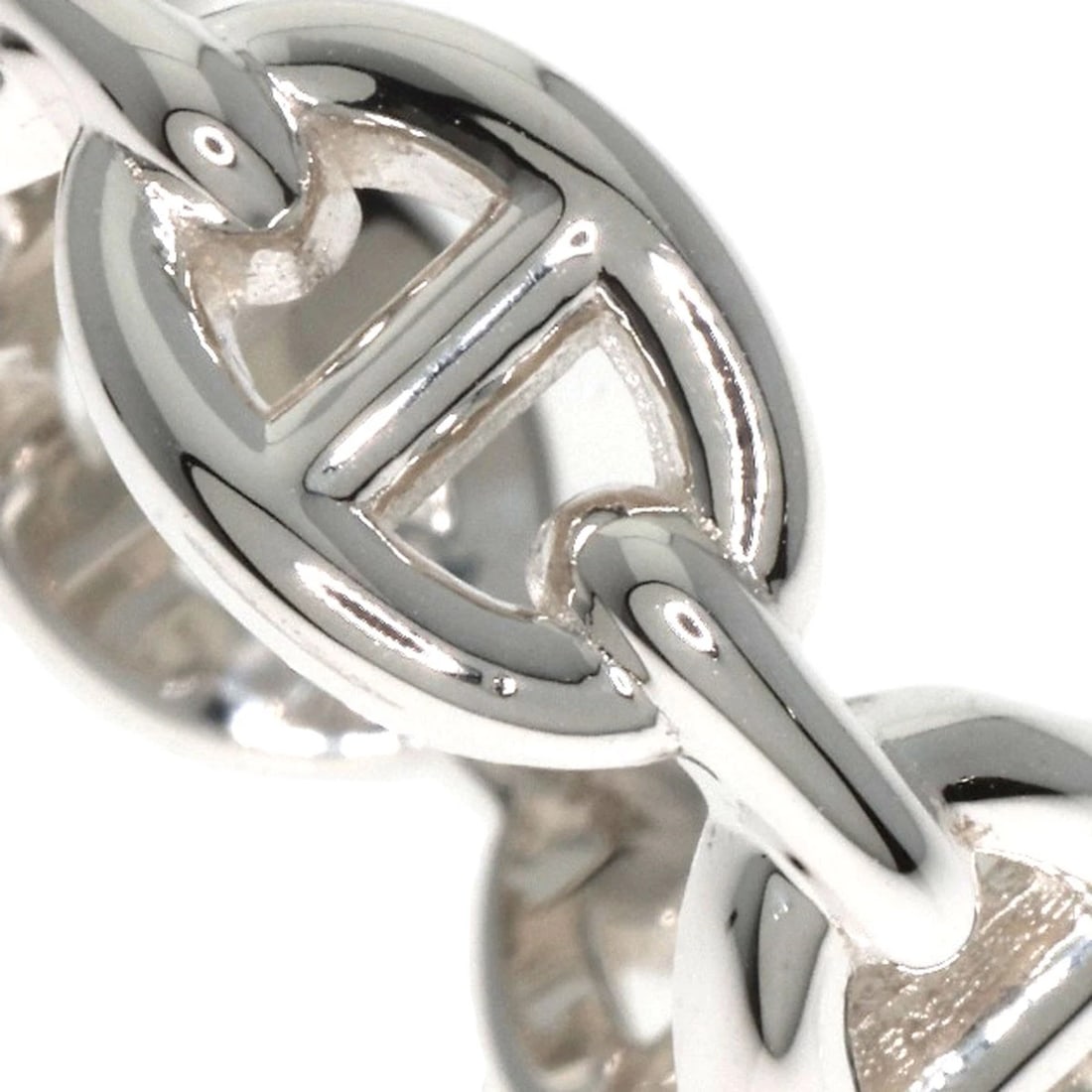 HERMES SHANE DUNKLE ENCHAINE RING SILVER - 3