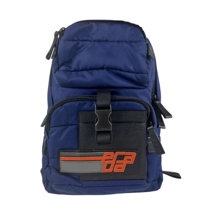 PRADA BODY BAG CROSSBODY BAG BLUE NYLON BODY BAG (1 of 12)