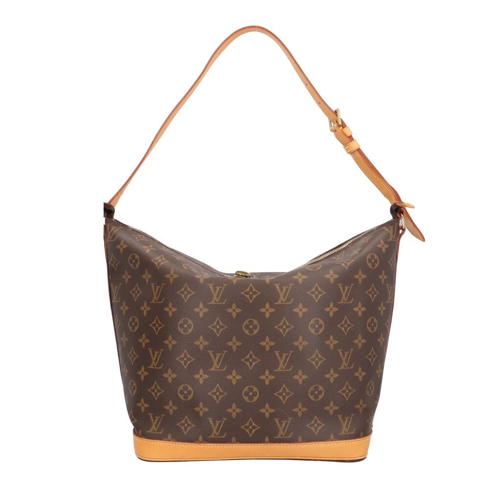 LOUIS VUITTON SHOULDER BAG MONOGRAM CANVAS SHOULDER BAG: LOUIS VUITTON Shoulder Bag Monogram canvas Shoulder Bag Brand: LOUIS VUITTON Type: Shoulder Bag Material: Exterior Material Monogram canvas Color: Brown Size: W11.6 x H11.8 x D7.1inch Shoulder:24.