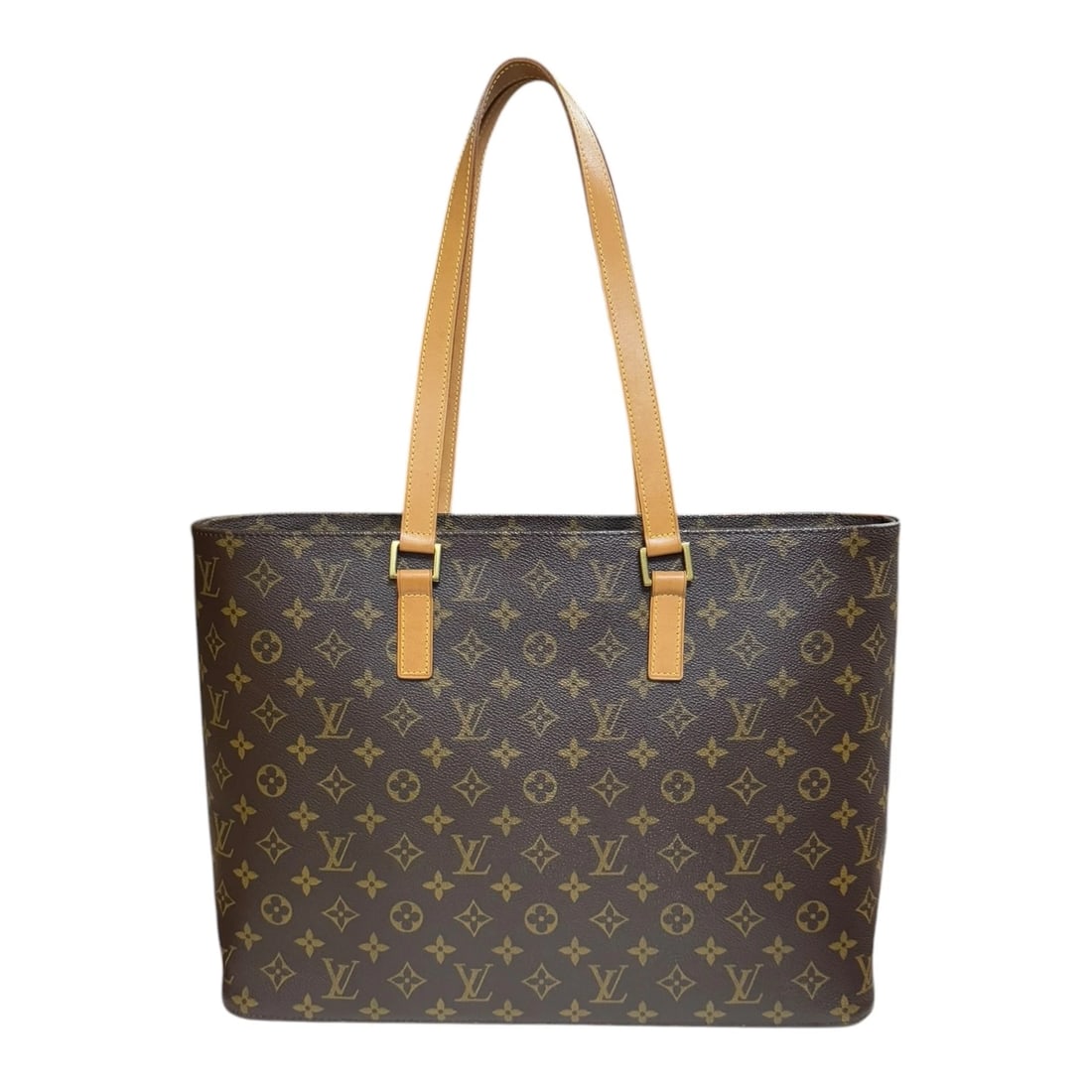 LOUIS VUITTON TOTE BAG MONOGRAM CANVAS MONOGRAM LUCO TOTE BAG: LOUIS VUITTON Tote Bag Monogram canvas Monogram Luco Tote Bag Brand: LOUIS VUITTON Type: Tote Bag Material: Exterior Material Monogram canvas Color: Brown Size: W15.7 x H11.8 x D3.9inch Shoulder:2