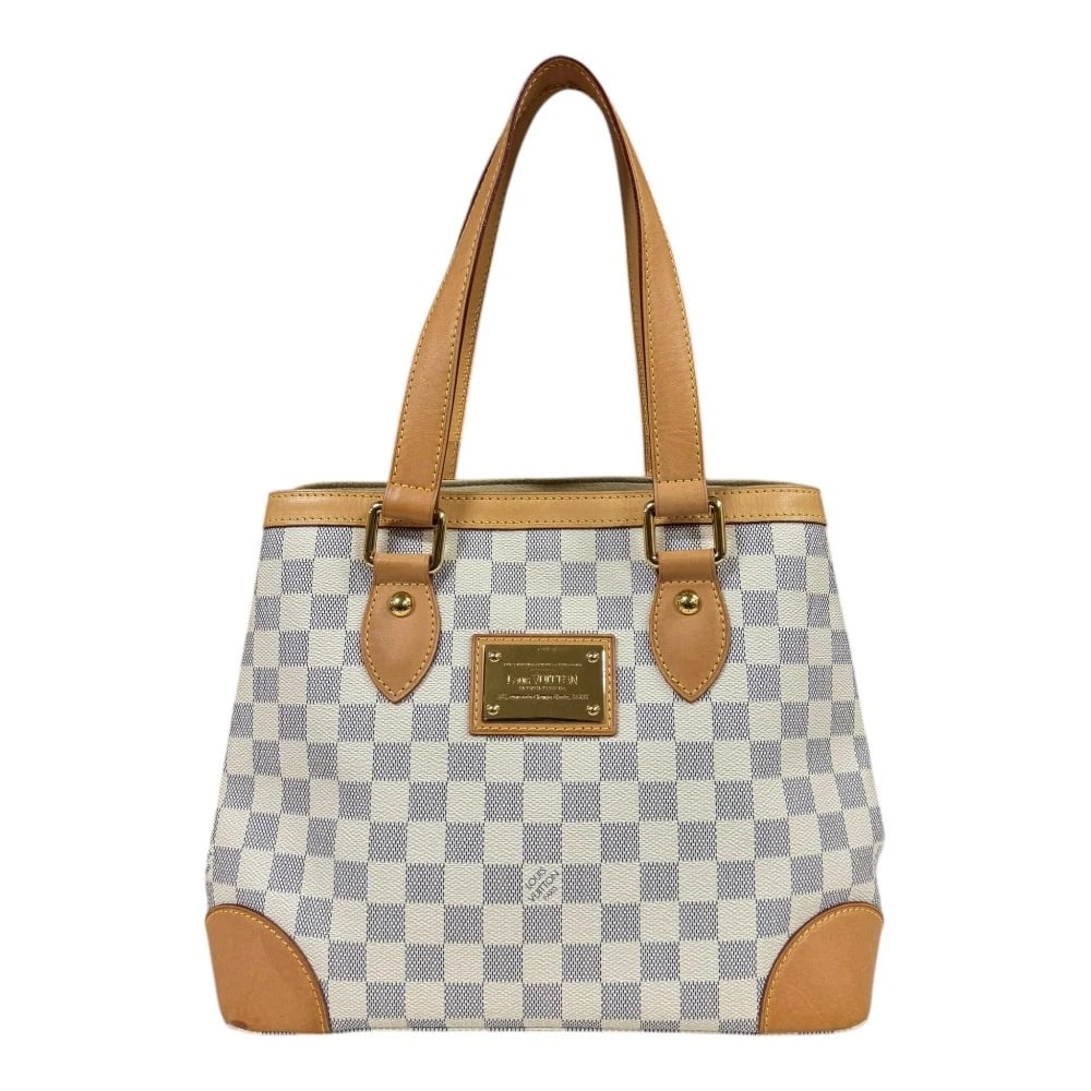 LOUIS VUITTON SHOULDER BAG DAMIER AZUR CANVAS HAMPSTEAD PM SHOULDER BAG (1 of 10)