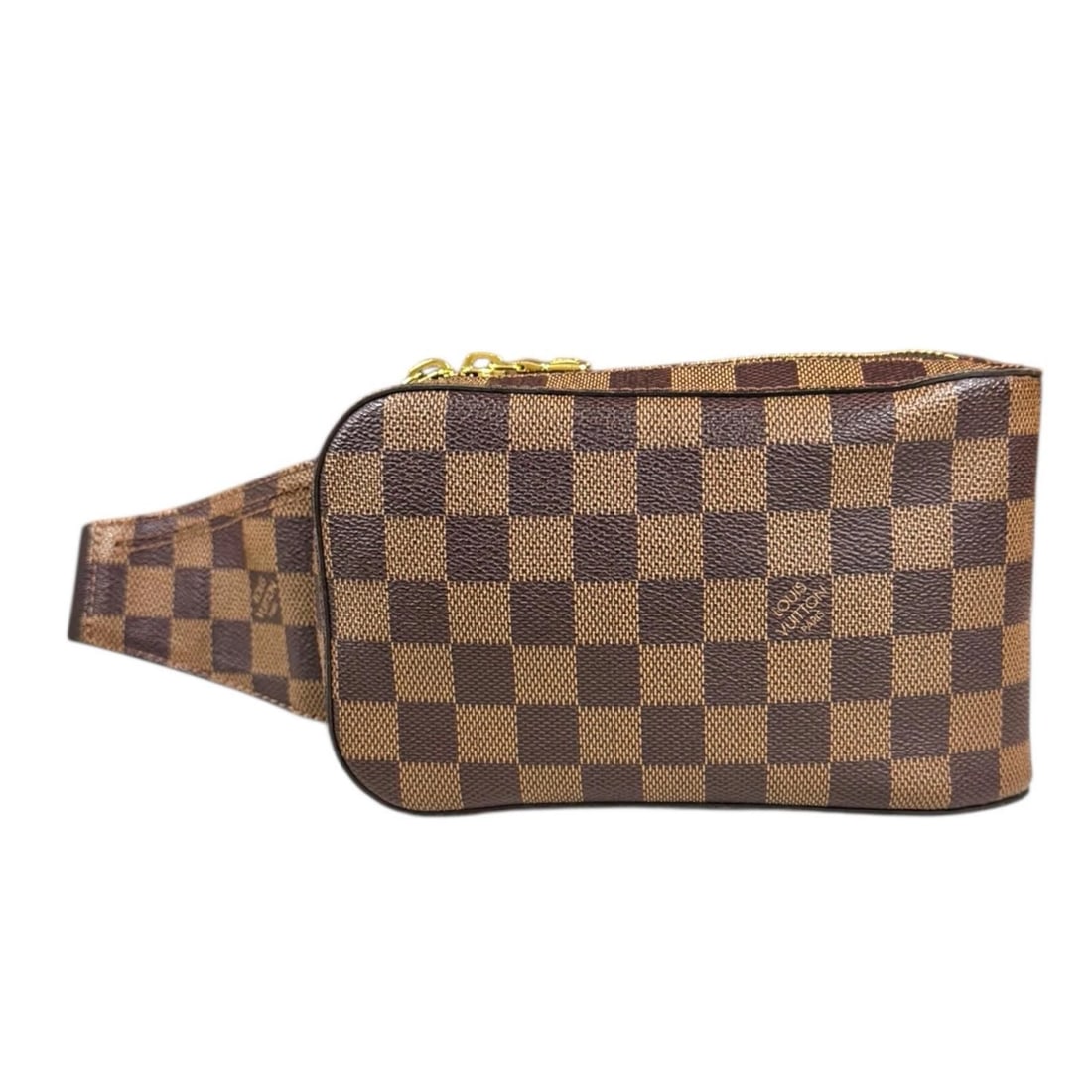 LOUIS VUITTON SLING BAG DAMIER CANVAS GERONIMOS SLING BAG: LOUIS VUITTON Sling Bag Damier canvas geronimos Sling Bag Brand: LOUIS VUITTON Type: Sling Bag Material: Exterior Material Damier canvas Color: Brown Size: W7.7 x H4.5 x D2.0inch Shoulder:0.0inch
