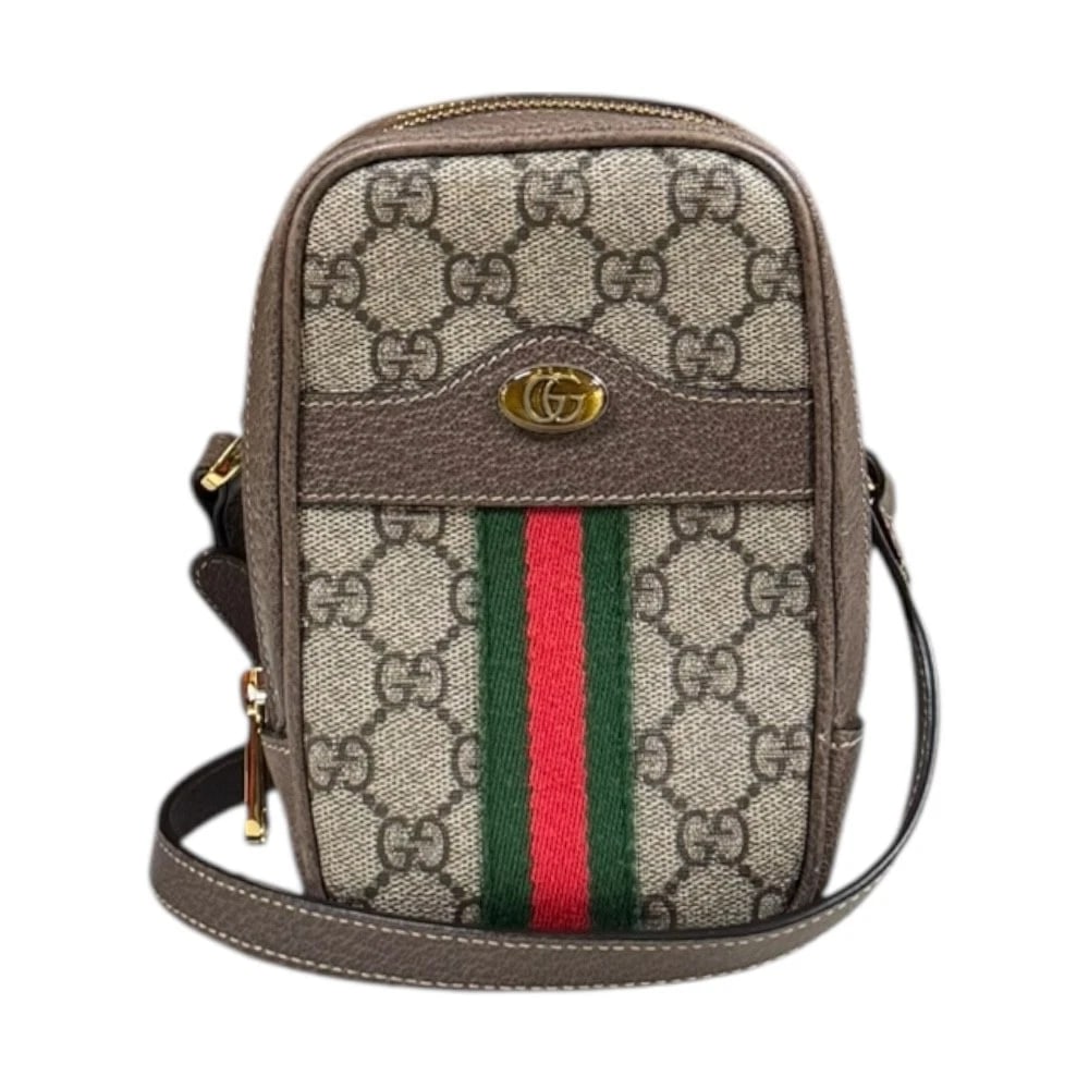 GUCCI SHOULDER BAG CROSS BODY GG SUPREME CANVAS SHOULDER BAG: GUCCI Shoulder Bag Cross Body GG Supreme Canvas Shoulder Bag Brand: GUCCI Type: Shoulder Bag Material: Exterior Material GG Supreme Canvas Color: beige / Brown Size: W3.9 x H6.5 x D3.1inch Shoulde