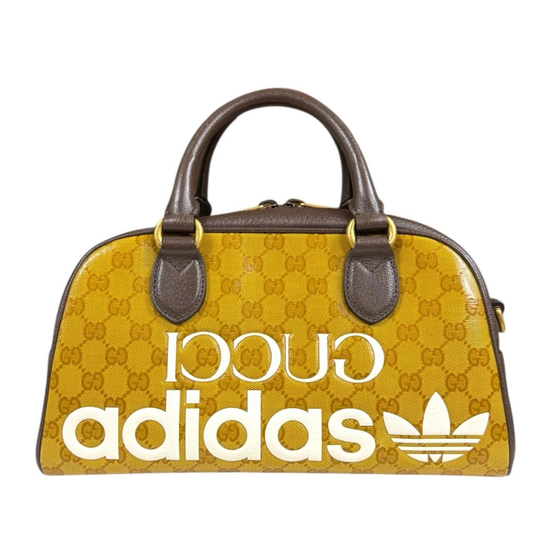GUCCI ADIDAS COLLABORATION HANDBAG PVC COATED CANVAS MINI DUFFEL BAG HANDBAG (1 of 9)