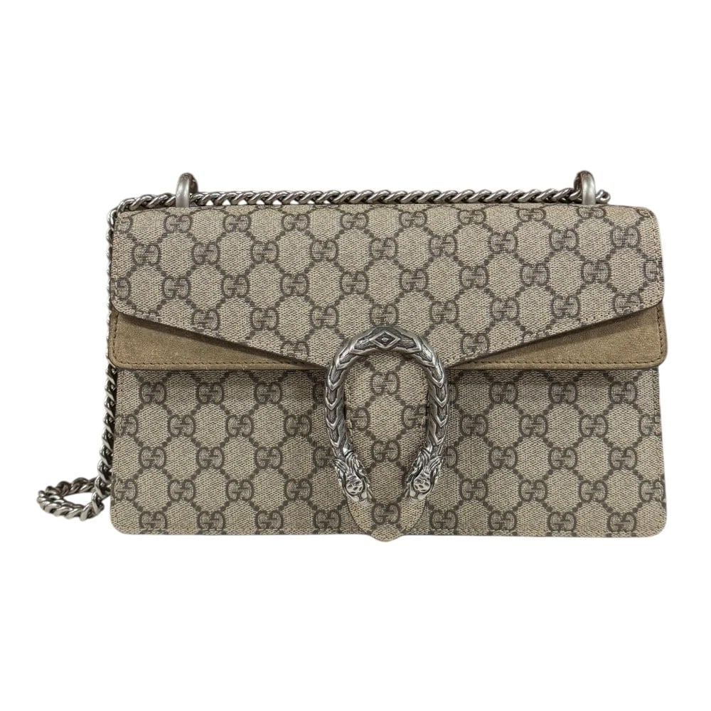 GUCCI DIONYSUS SHOULDER BAG GG SUPREME CANVAS CHAIN SHOULDER BAG (1 of 8)