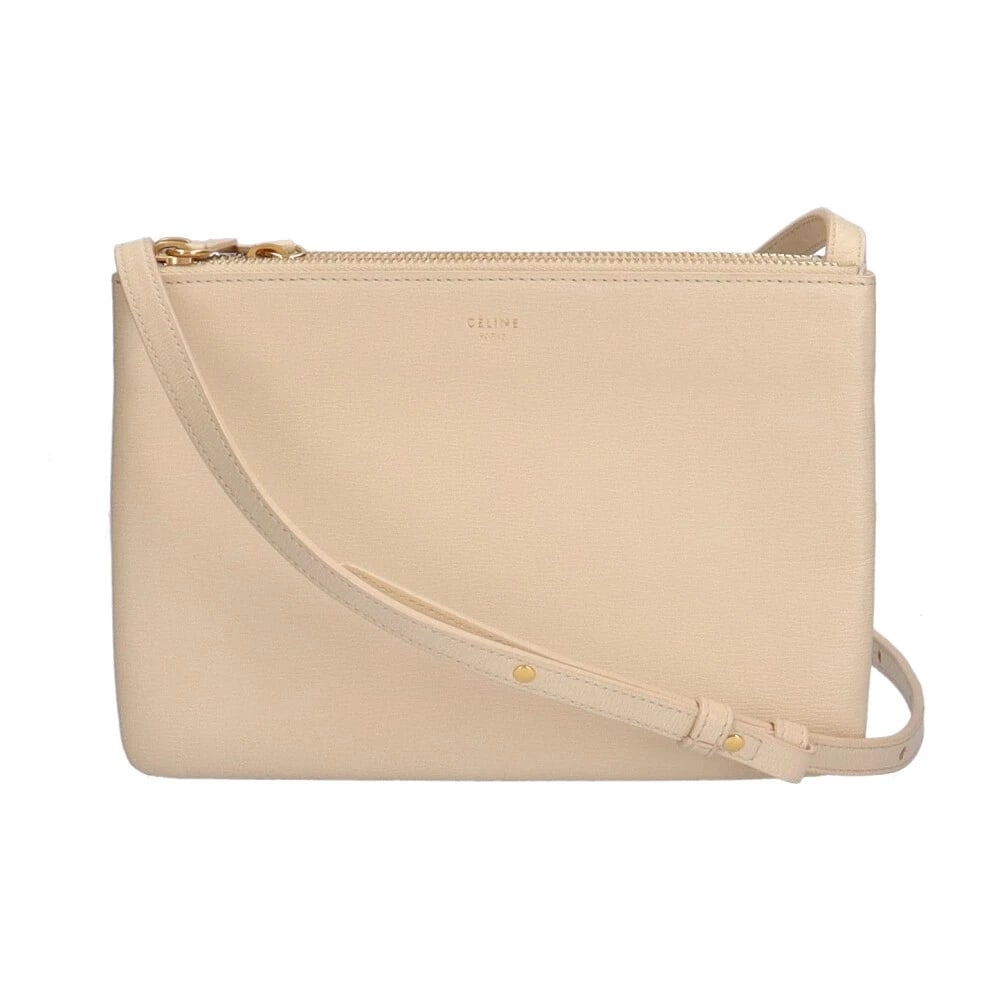 CELINE TRIOS MALL SHOULDER BAG CROSS BODY LAMBSKIN SHOULDER BAG (1 of 5)