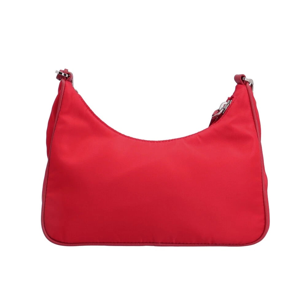 PRADA SHOULDER BAG CROSS BODY SHOULDER BAG: PRADA Shoulder Bag Cross Body Shoulder Bag Brand: PRADA Type: Shoulder Bag Material: Exterior Material Nylon Color: Red Size: W8.7 x H6.5 x D2.4inch Handle:18.9inch Shoulder:30.7inch Accessories: