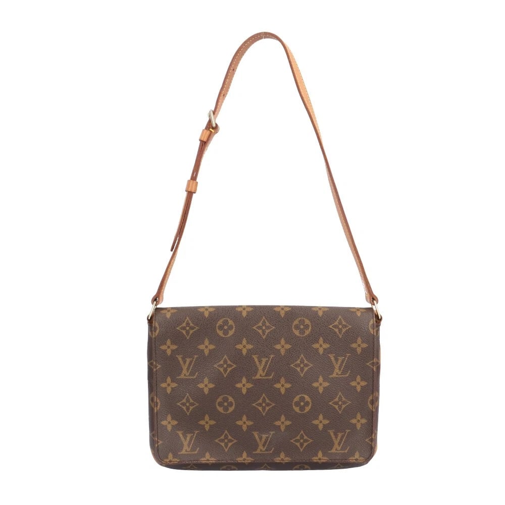 LOUIS VUITTON SHOULDER BAG MONOGRAM CANVAS SHOULDER BAG: LOUIS VUITTON Shoulder Bag Monogram canvas Shoulder Bag Brand: LOUIS VUITTON Type: Shoulder Bag Material: Exterior Material Monogram canvas Color: Brown Size: W10.2 x H7.5 x D1.6inch Shoulder:0.0i