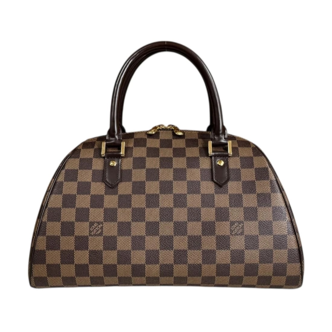 LOUIS VUITTON HANDBAG DAMIER CANVAS RIVERA MM HANDBAG: LOUIS VUITTON Handbag Damier canvas Rivera MM Handbag Brand: LOUIS VUITTON Type: Handbag Material: Exterior Material Damier canvas Color: Brown Size: W12.6 x H8.3 x D7.5inch Handle:12.8inch Acces