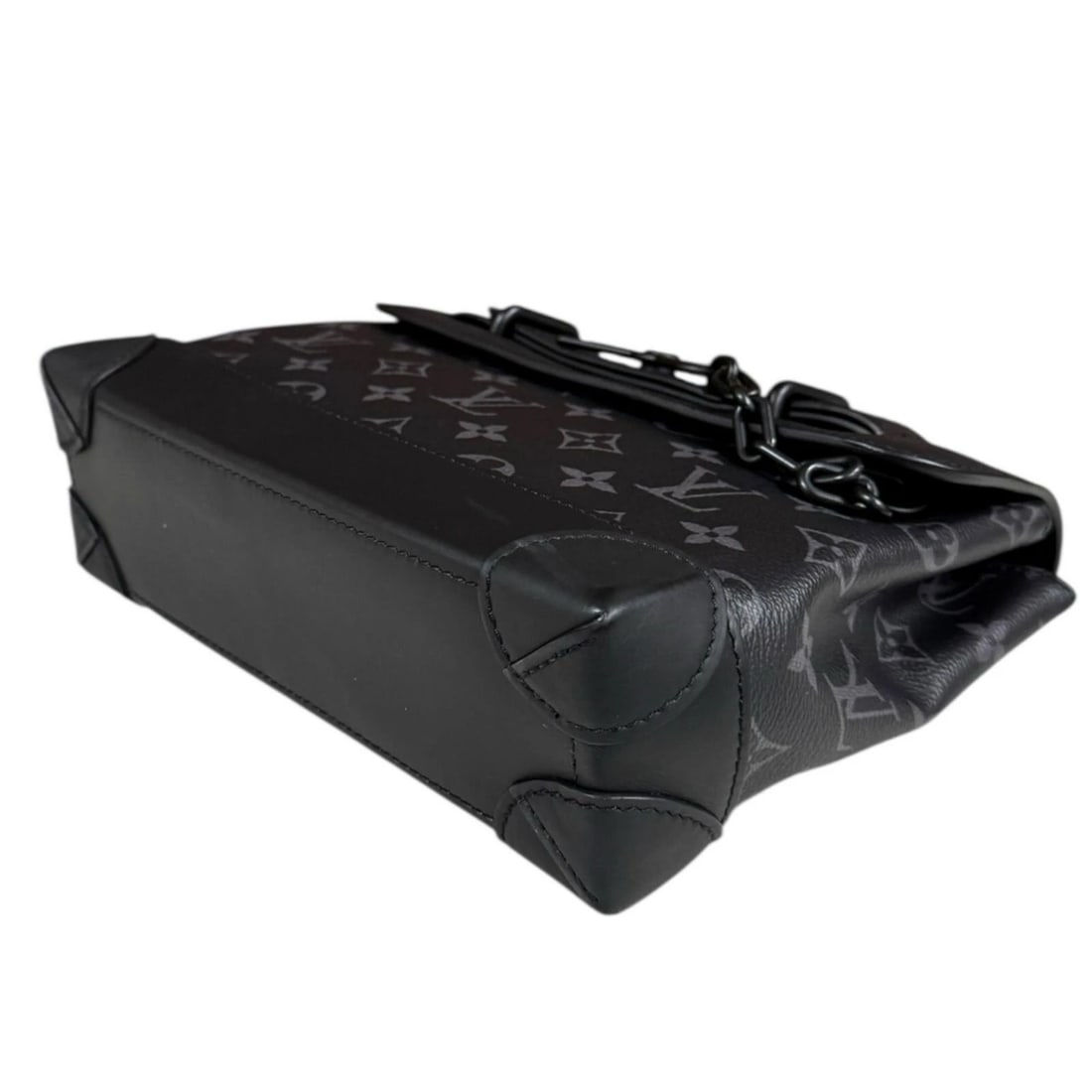 LOUIS VUITTON HANDBAG MONOGRAM ECLIPSE STEAMER HANDBAG - 6