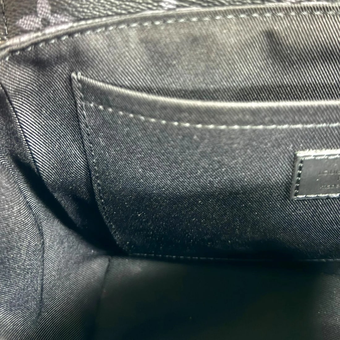 LOUIS VUITTON HANDBAG MONOGRAM ECLIPSE STEAMER HANDBAG - 7